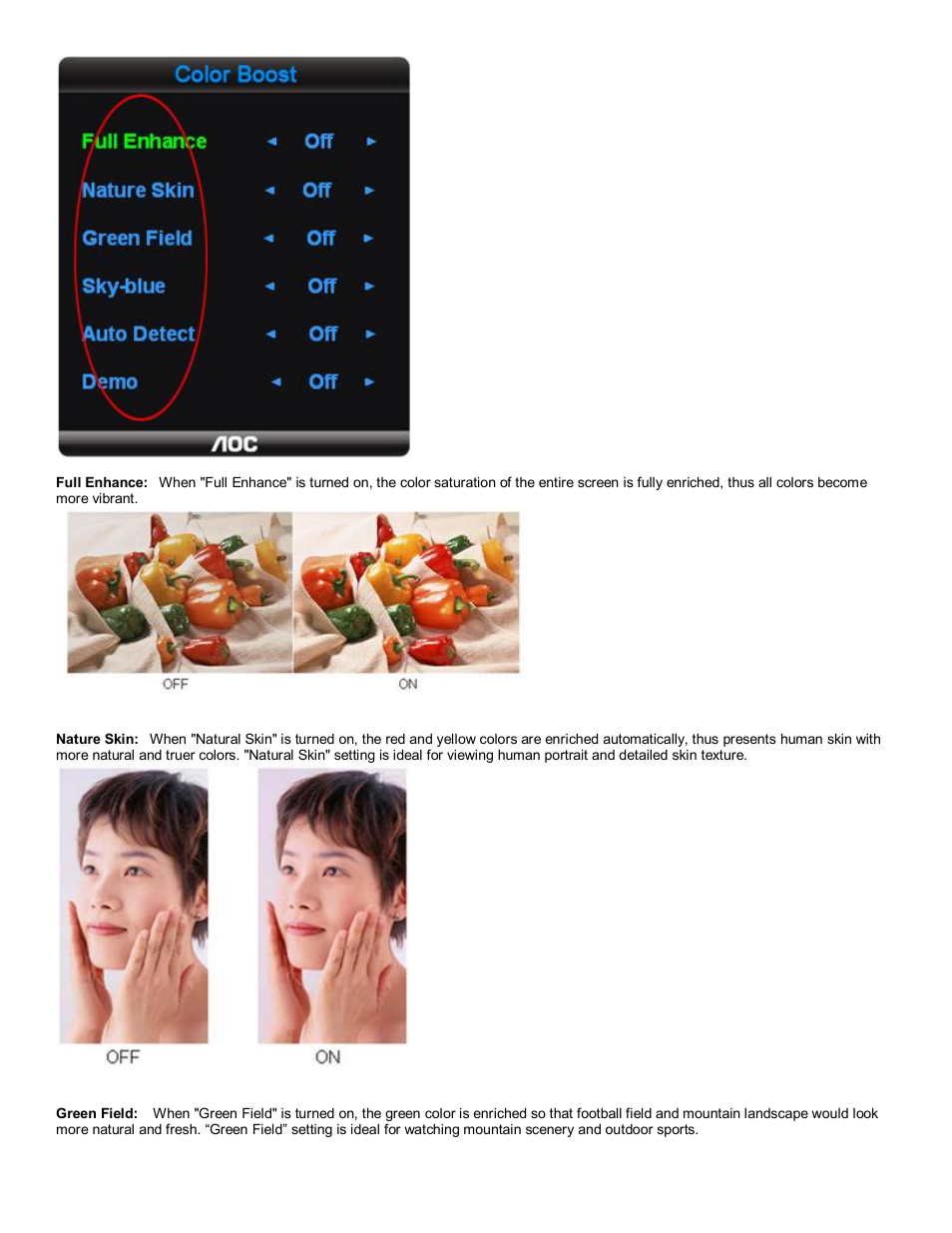 AOC F19 User Manual | Page 9 / 24