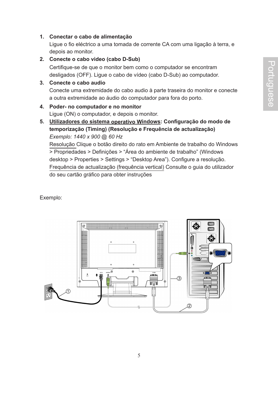 Portuguese | AOC 718Swag-1 User Manual | Page 50 / 57