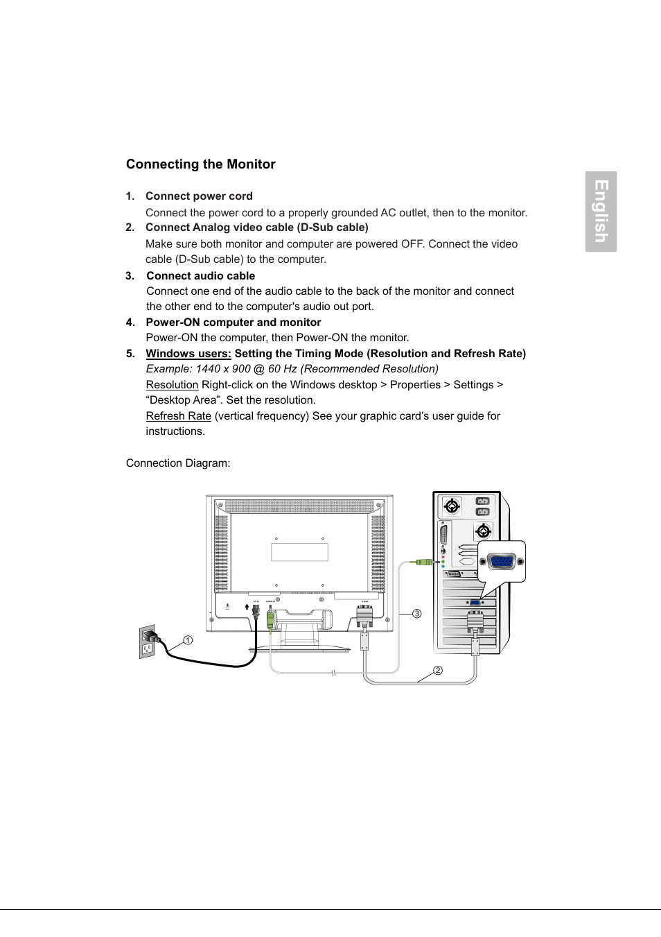 English | AOC 718Swag-1 User Manual | Page 8 / 57