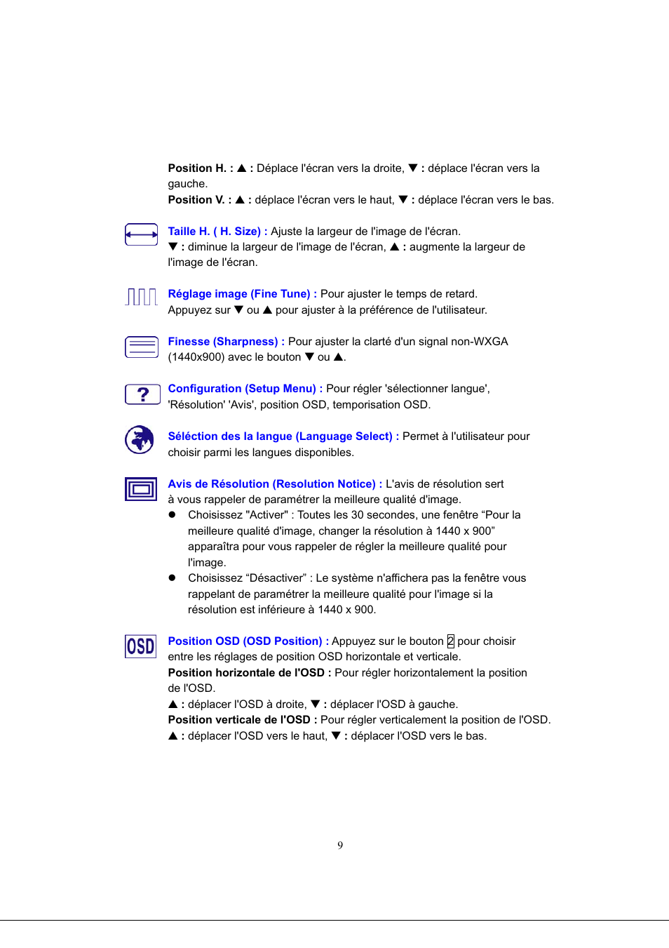 AOC 919Sw-1 User Manual | Page 27 / 47