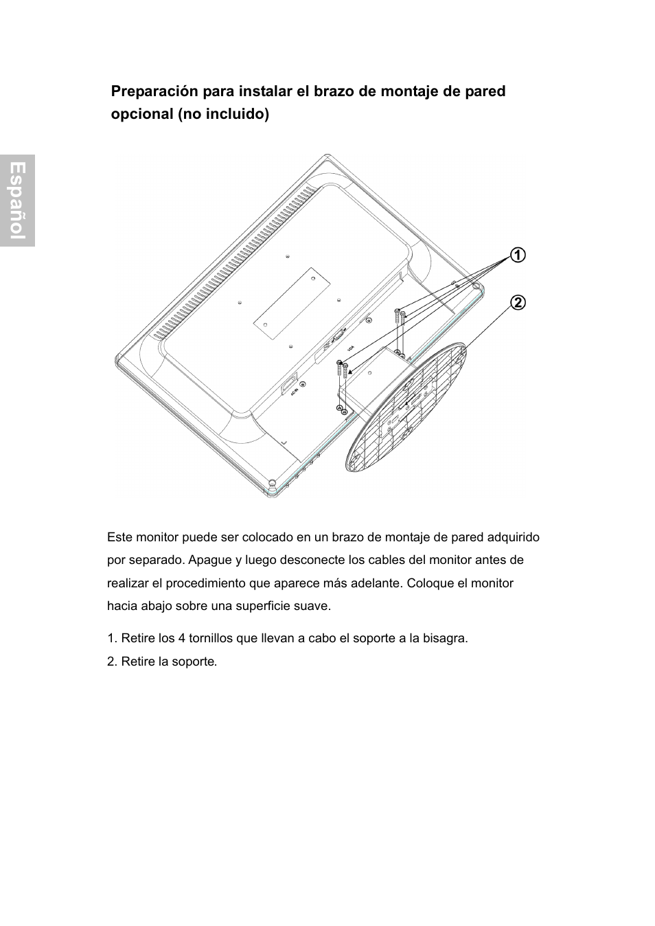 Español | AOC 919Sw-1 User Manual | Page 37 / 47