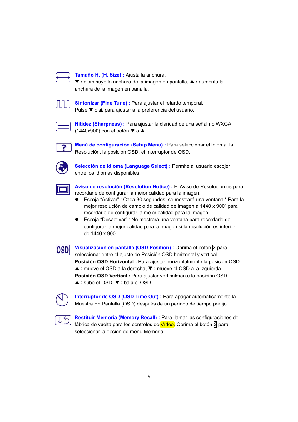 AOC 919Sw-1 User Manual | Page 43 / 47