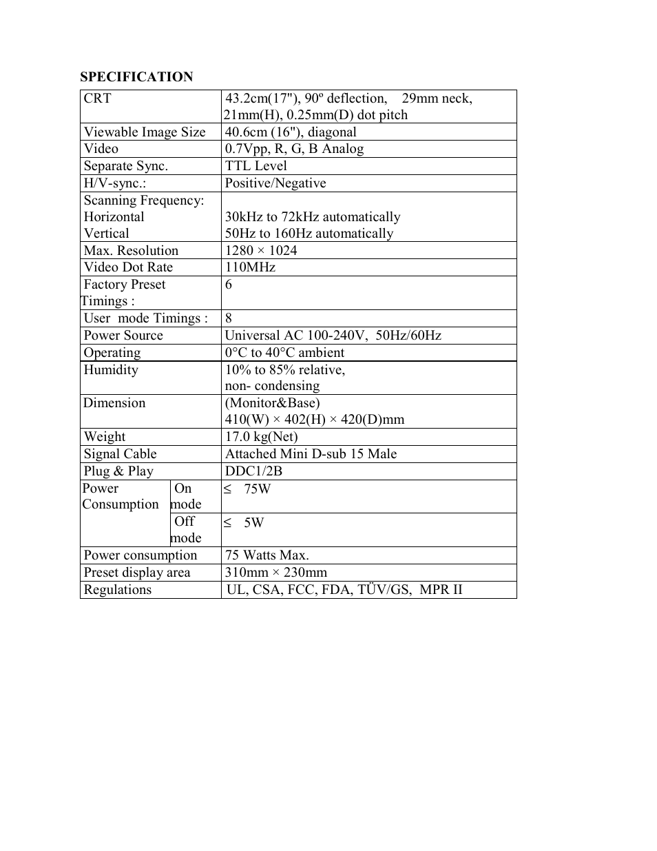 AOC FT710 User Manual | Page 12 / 13