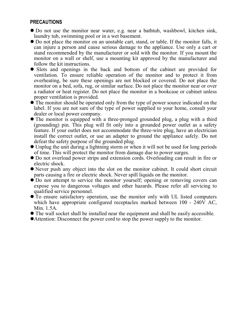 AOC FT710 User Manual | Page 4 / 13
