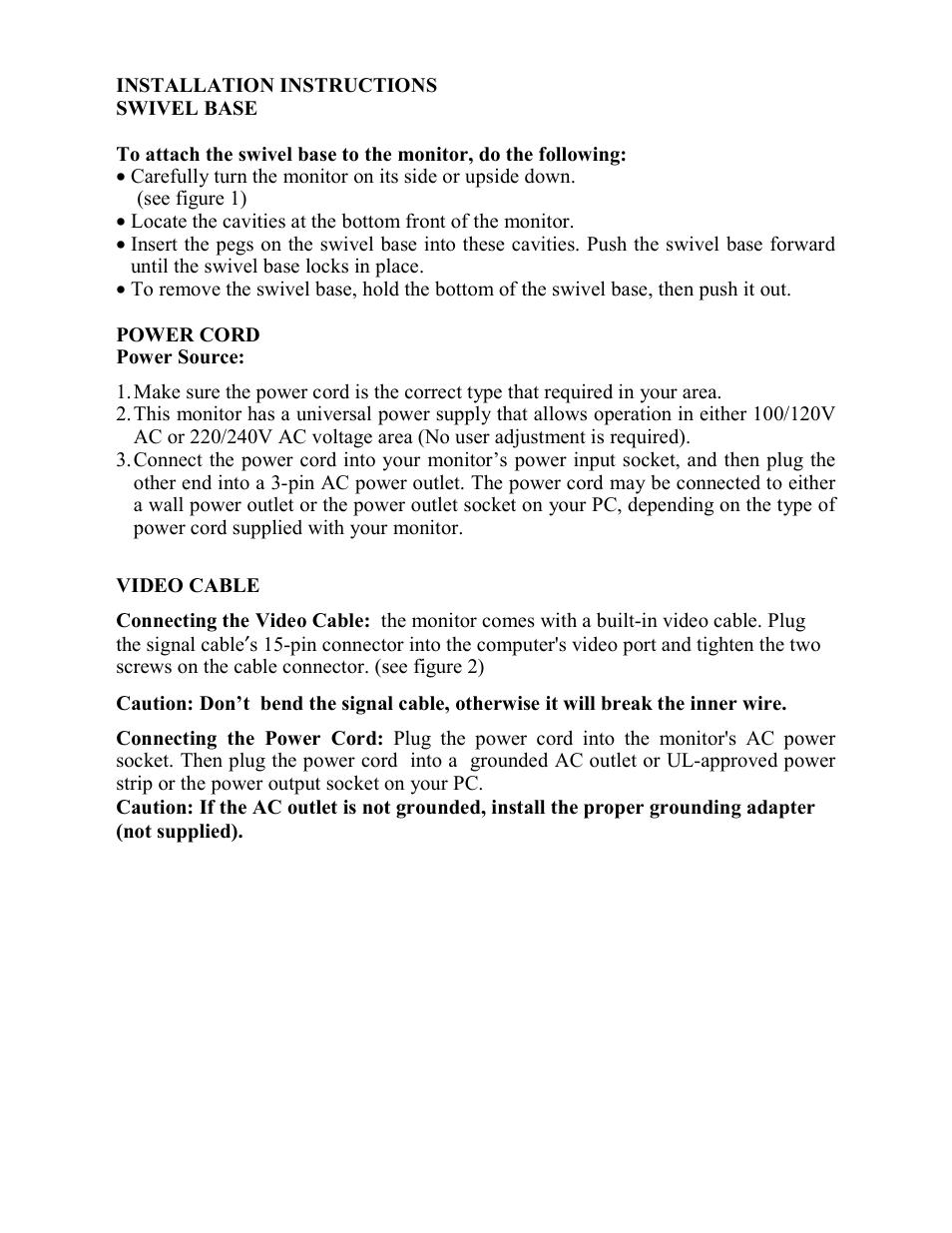 AOC FT710 User Manual | Page 7 / 13