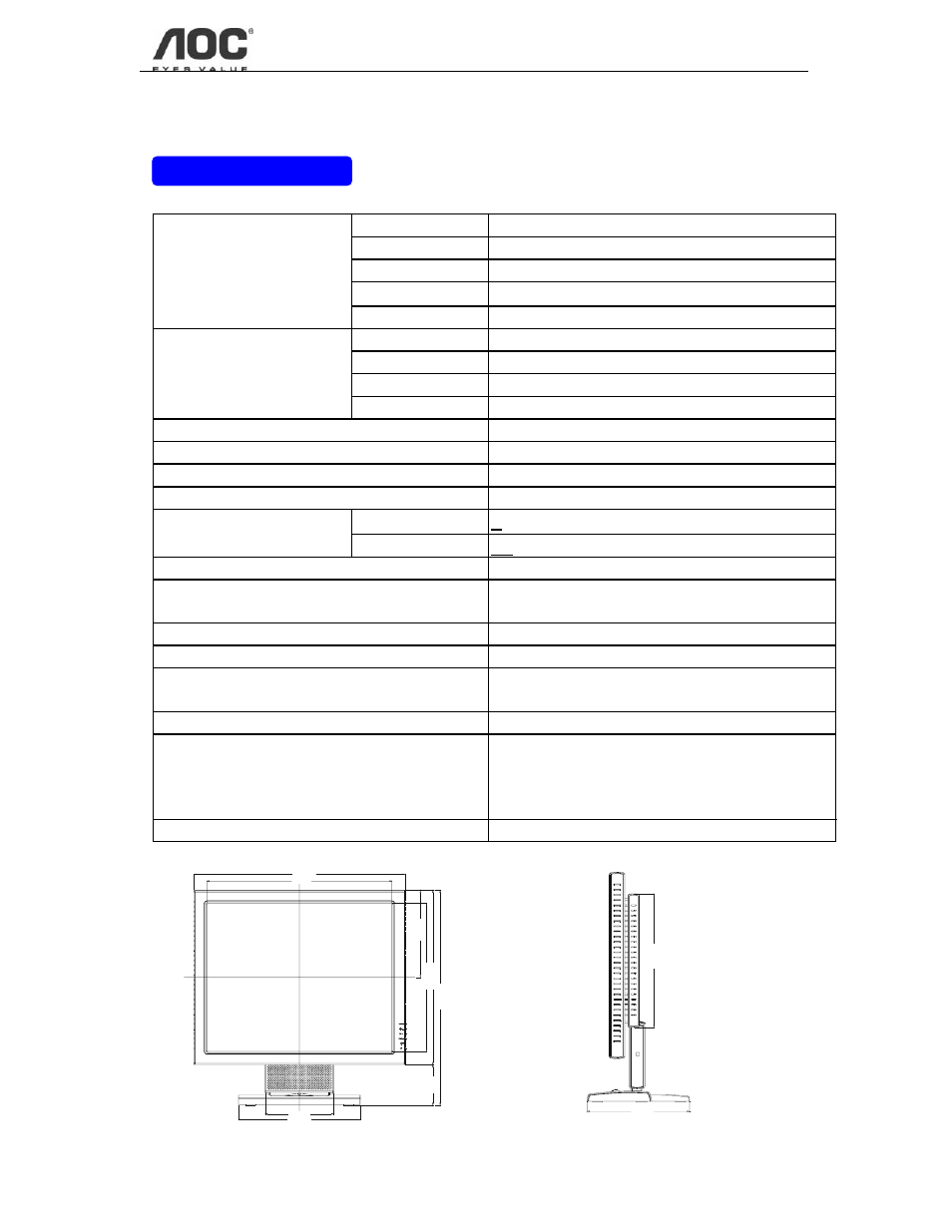 Lm914, Appendix, Specifications | AOC LM914 User Manual | Page 22 / 26