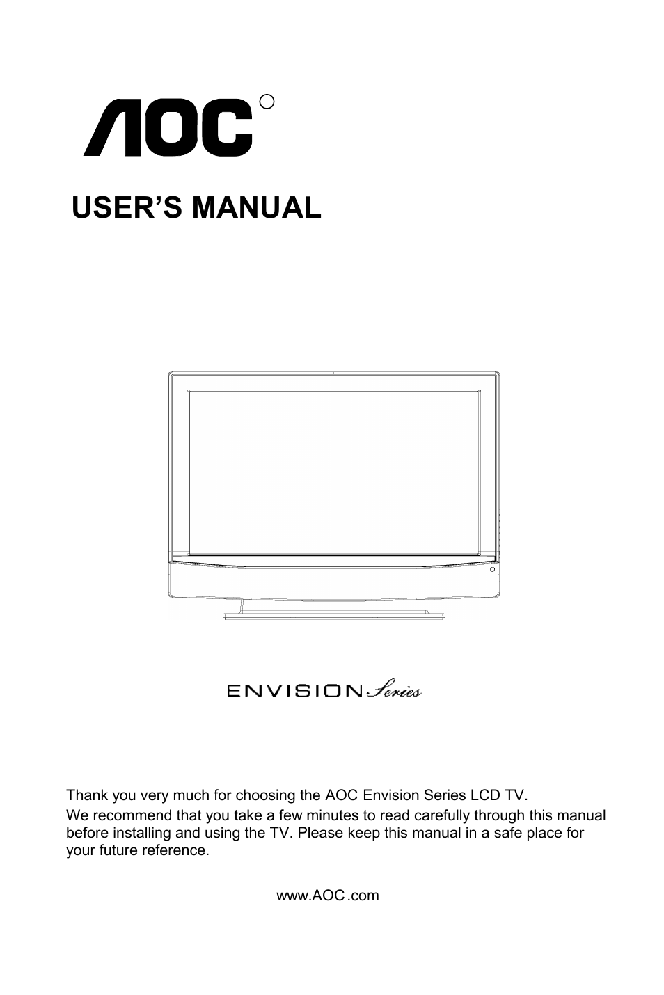 AOC L26W661 User Manual | 27 pages