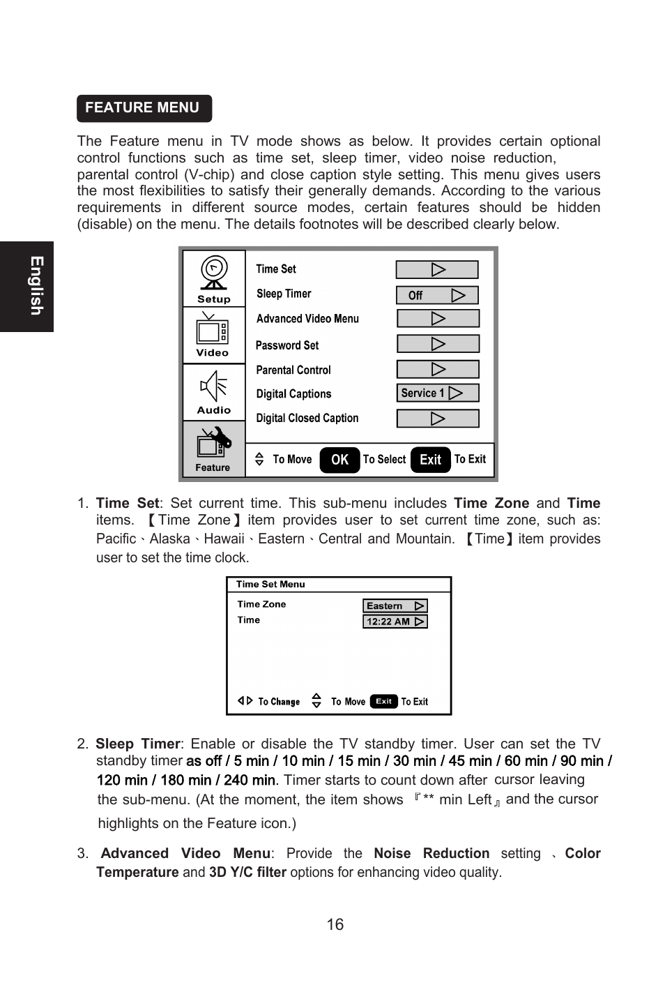 English | AOC L26W661 User Manual | Page 17 / 27