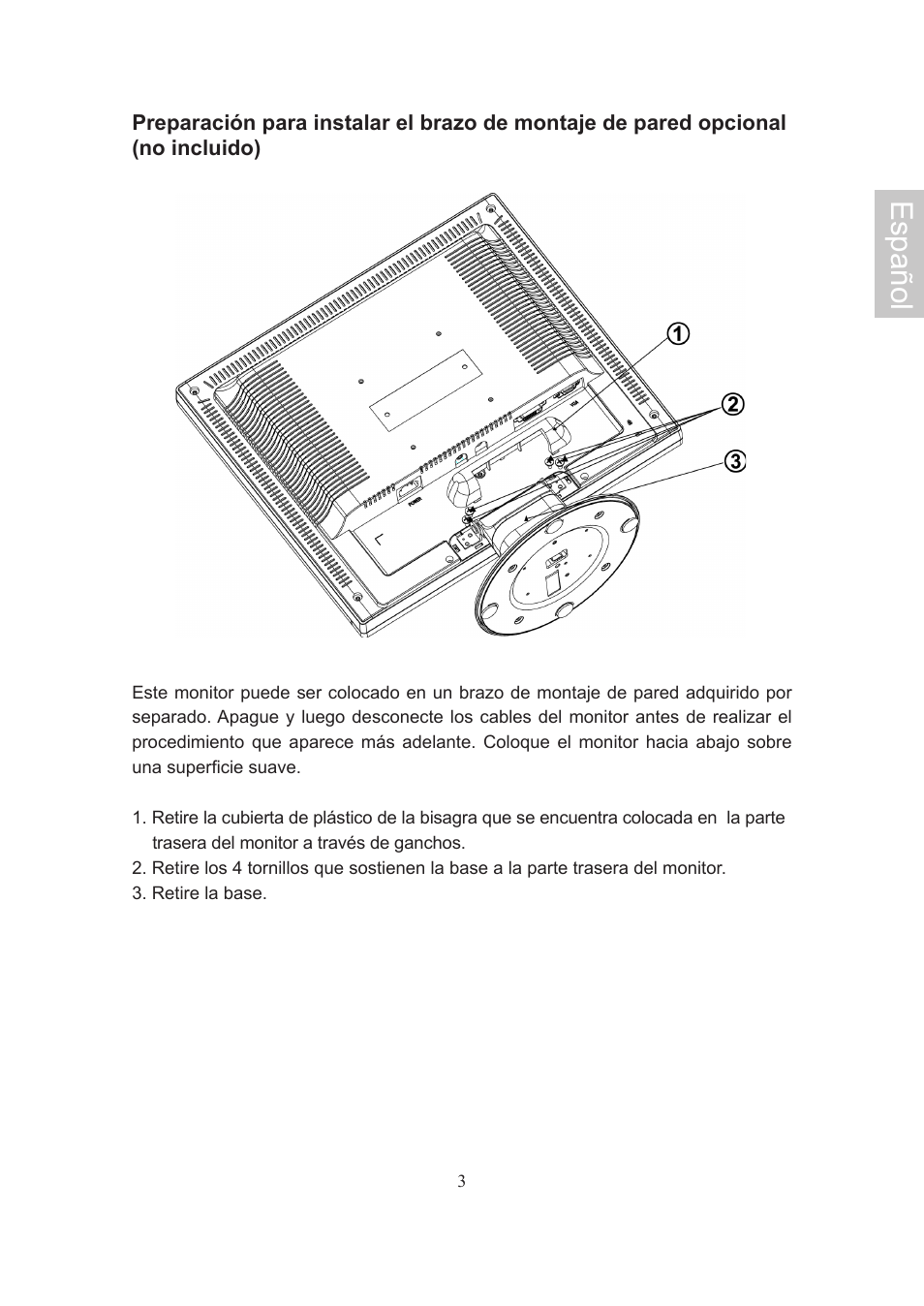 Español | AOC Flat Panel Monitor 197Va1 User Manual | Page 34 / 59