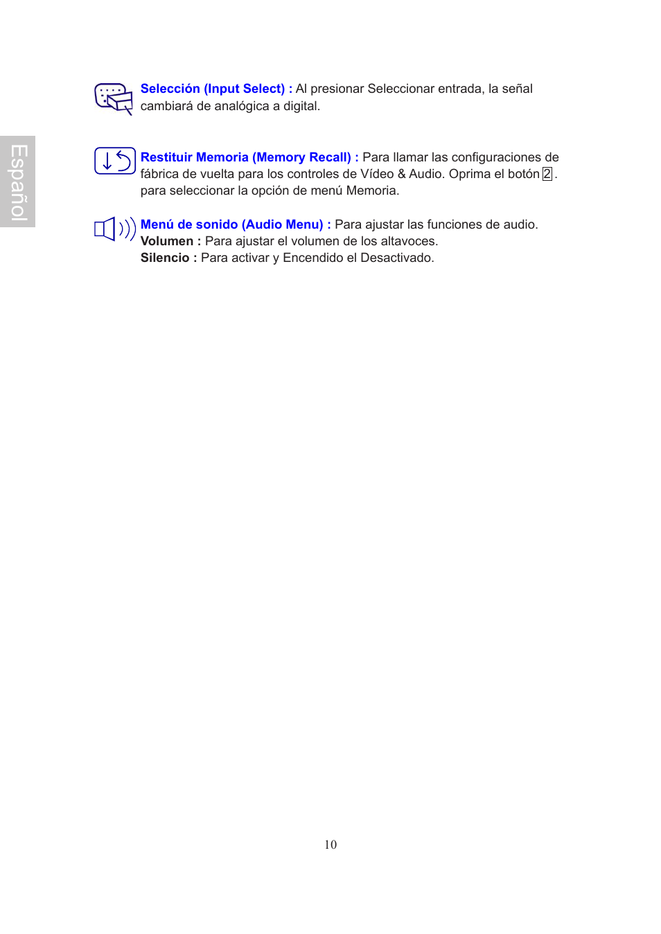 Español | AOC Flat Panel Monitor 197Va1 User Manual | Page 41 / 59