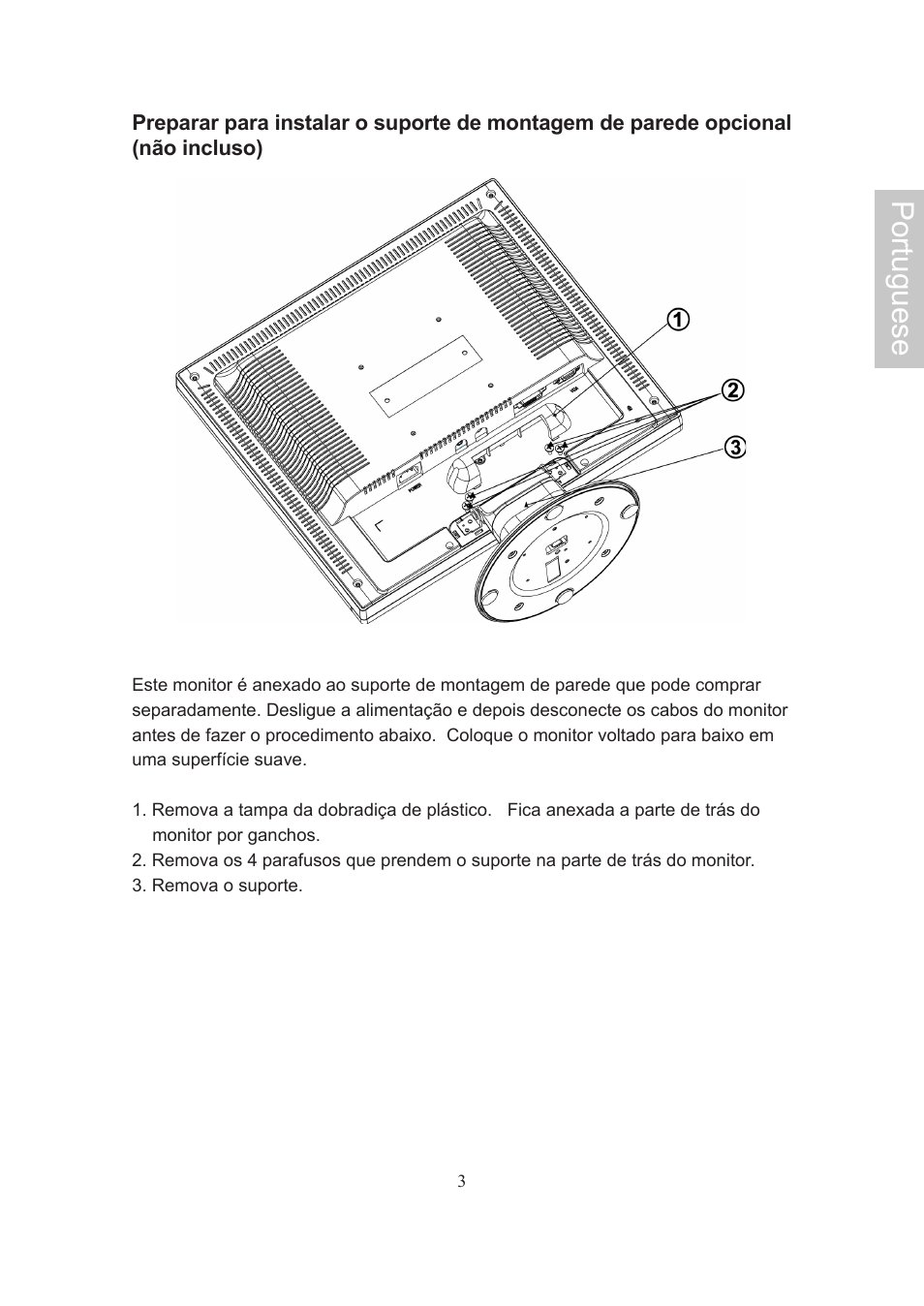 Portuguese | AOC Flat Panel Monitor 197Va1 User Manual | Page 49 / 59