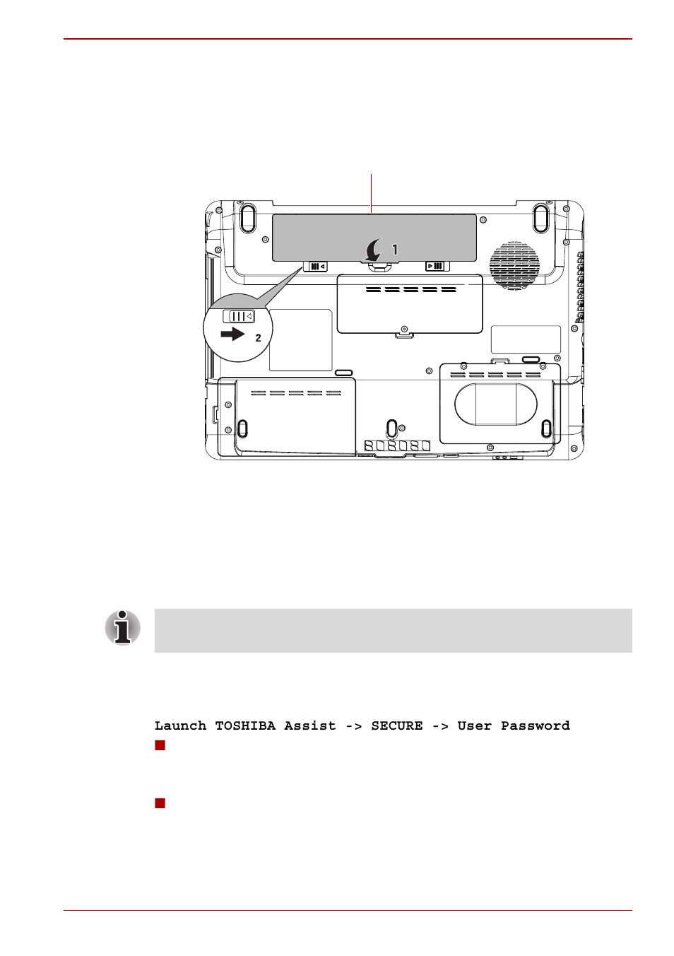 Toshiba password utility, Toshiba password utility -11, User password | Toshiba Satellite A350D User Manual | Page 123 / 212