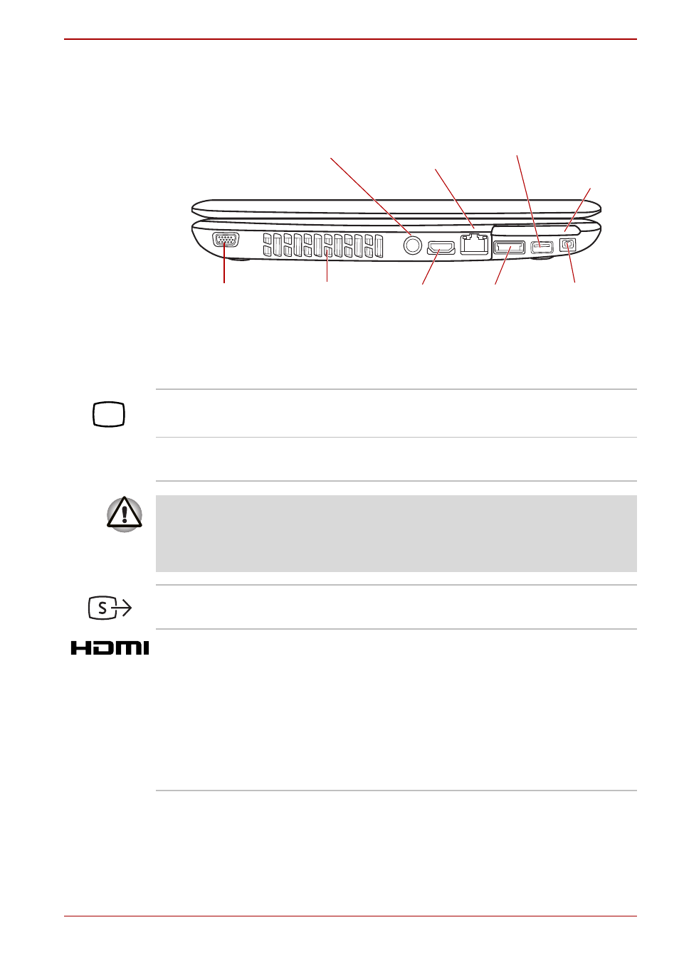 Left side, Left side -3 | Toshiba Satellite A350D User Manual | Page 41 / 212