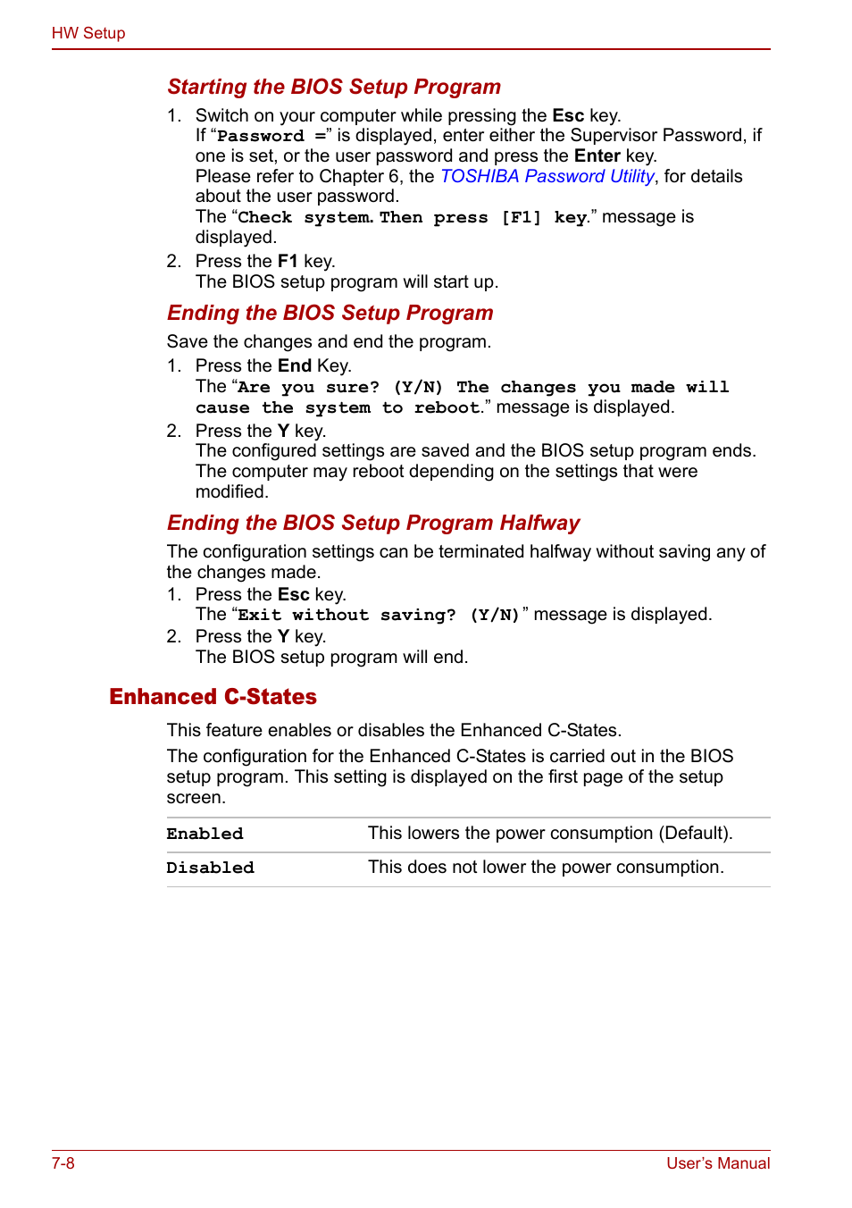 Enhanced c-states | Toshiba Qosmio G30 HD-DVD (PQG31) User Manual | Page 128 / 272