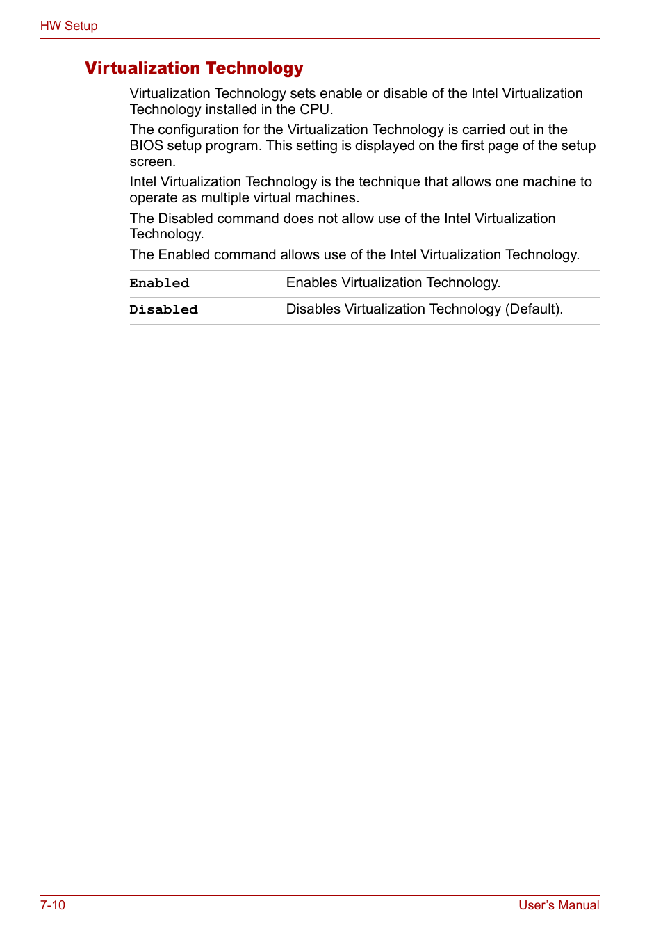 Virtualization technology | Toshiba Qosmio G30 HD-DVD (PQG31) User Manual | Page 130 / 272