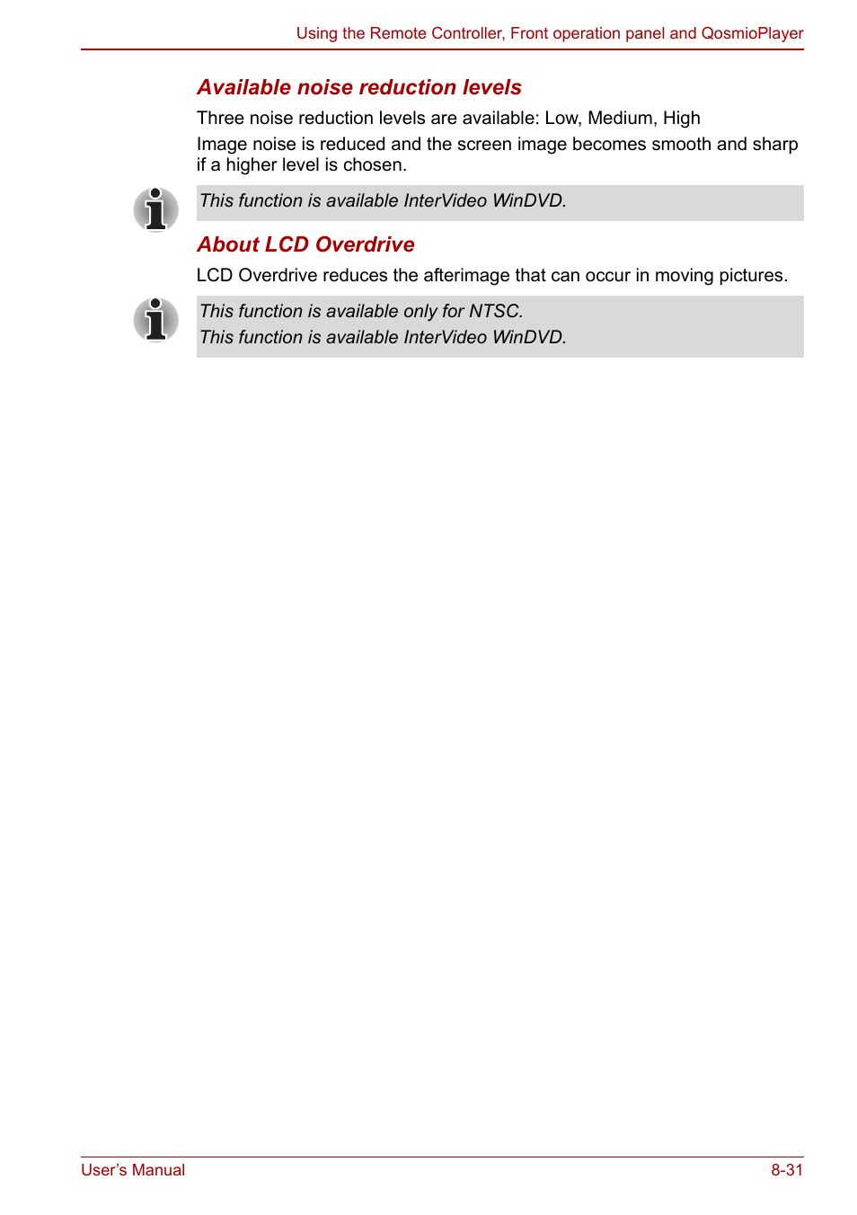 Toshiba Qosmio G30 HD-DVD (PQG31) User Manual | Page 161 / 272
