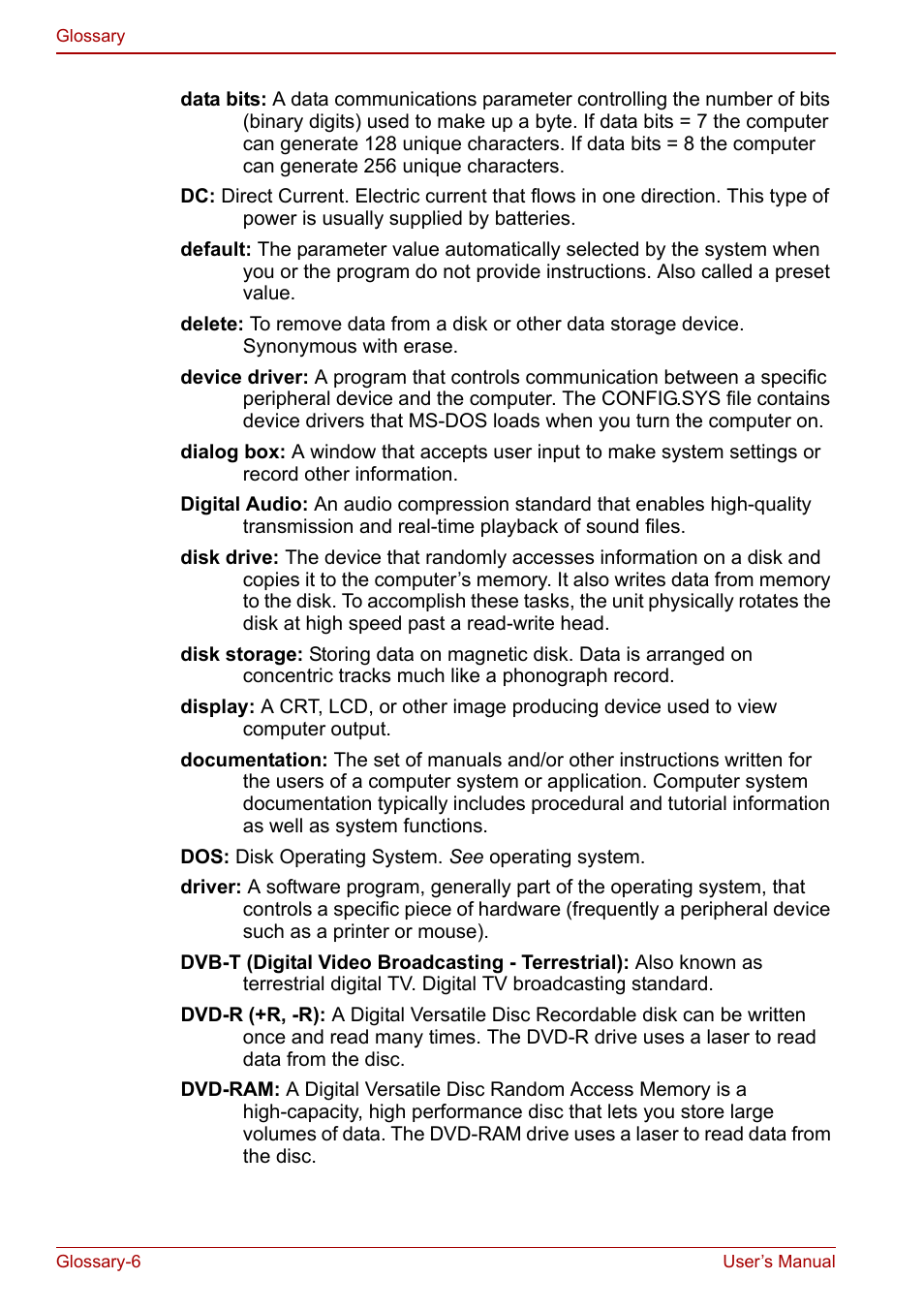 Toshiba Qosmio G30 HD-DVD (PQG31) User Manual | Page 258 / 272