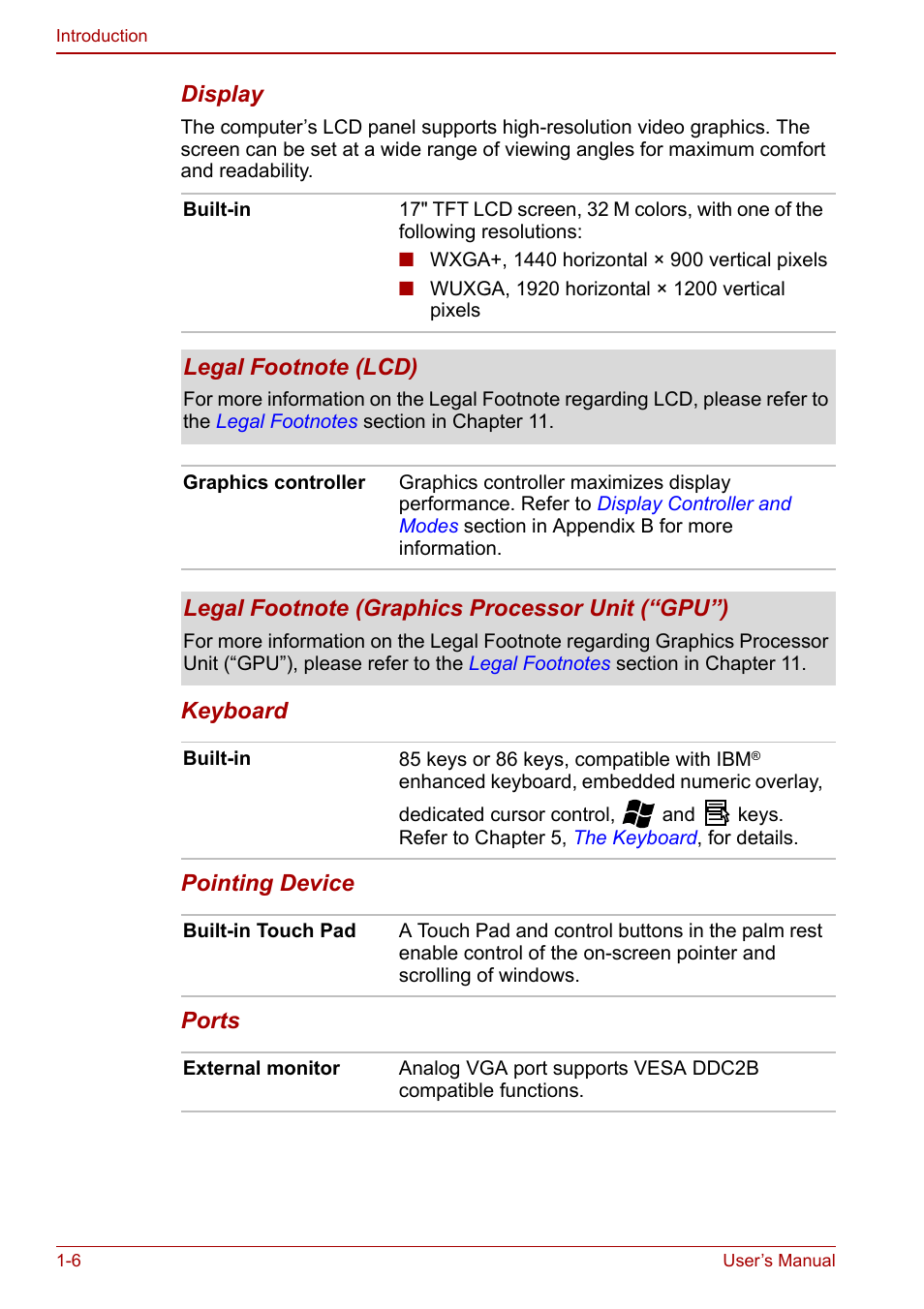 Toshiba Qosmio G30 HD-DVD (PQG31) User Manual | Page 26 / 272