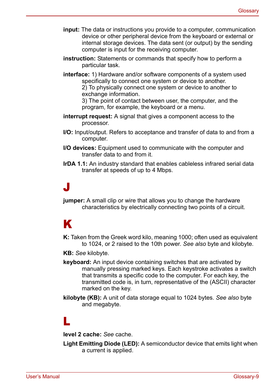 Toshiba Qosmio G30 HD-DVD (PQG31) User Manual | Page 261 / 272