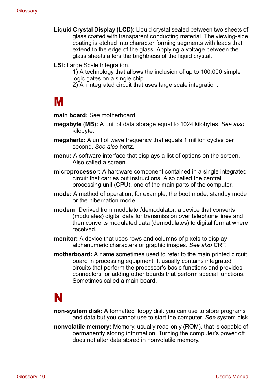 Toshiba Qosmio G30 HD-DVD (PQG31) User Manual | Page 262 / 272