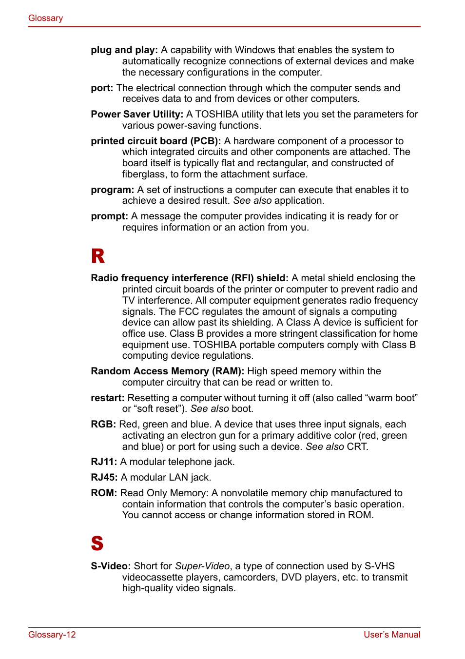 Toshiba Qosmio G30 HD-DVD (PQG31) User Manual | Page 264 / 272