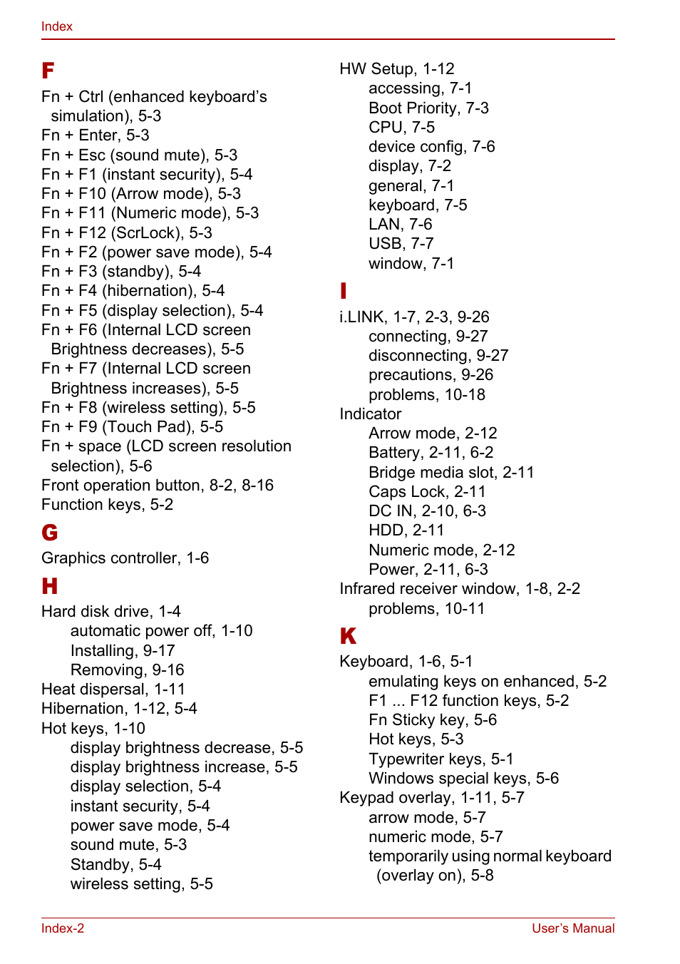 Toshiba Qosmio G30 HD-DVD (PQG31) User Manual | Page 268 / 272