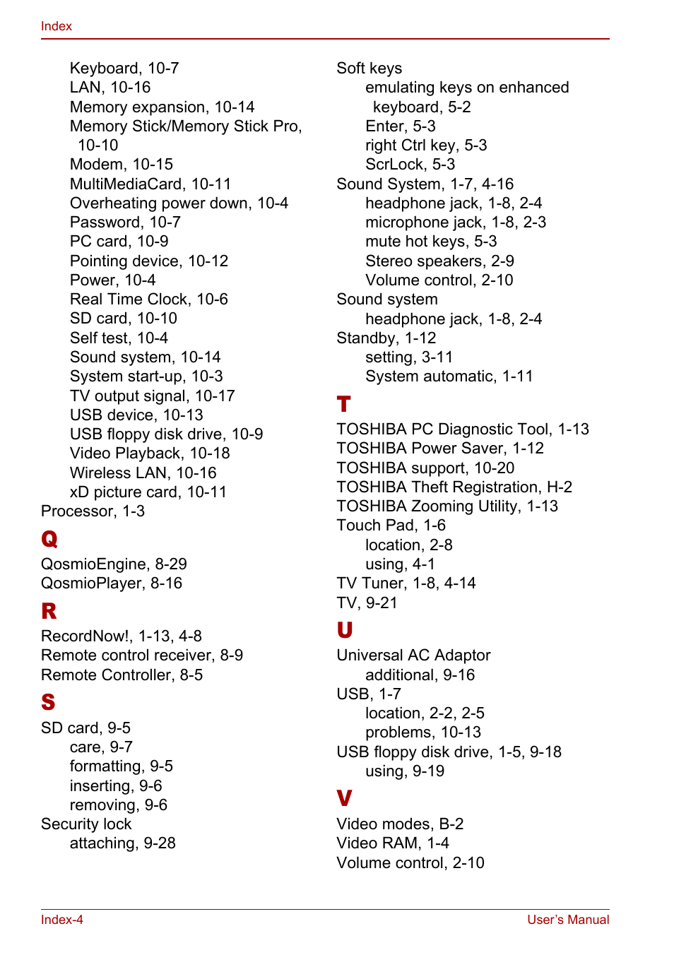 Toshiba Qosmio G30 HD-DVD (PQG31) User Manual | Page 270 / 272