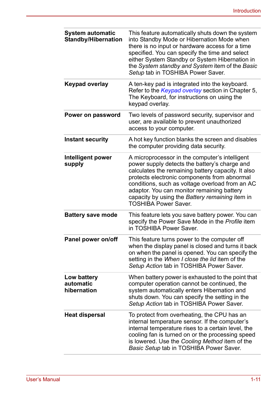 Toshiba Qosmio G30 HD-DVD (PQG31) User Manual | Page 31 / 272