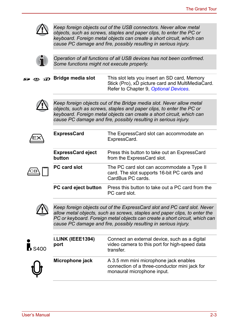Toshiba Qosmio G30 HD-DVD (PQG31) User Manual | Page 39 / 272