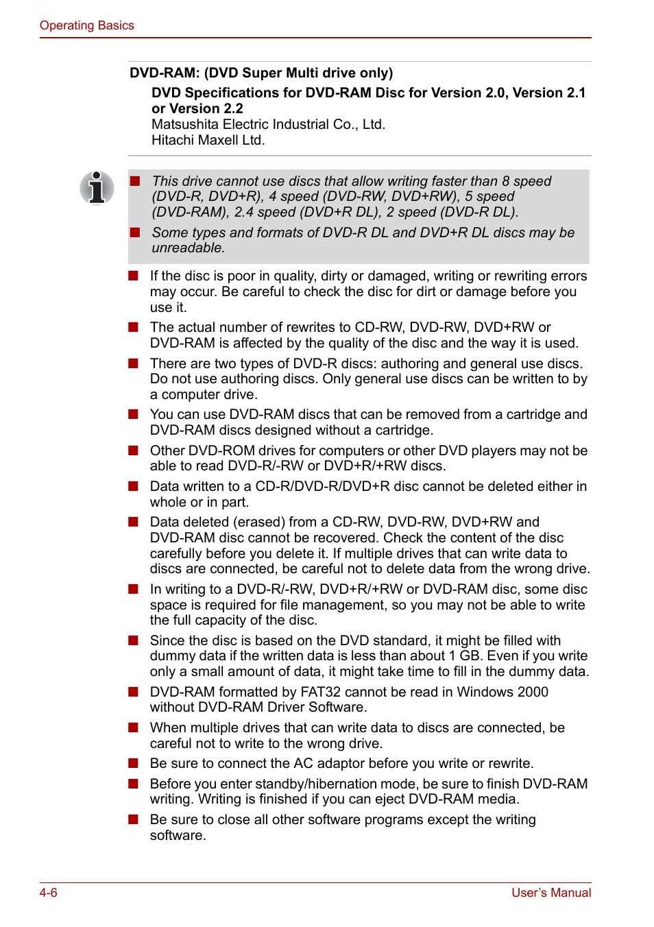 Toshiba Qosmio G30 HD-DVD (PQG31) User Manual | Page 74 / 272