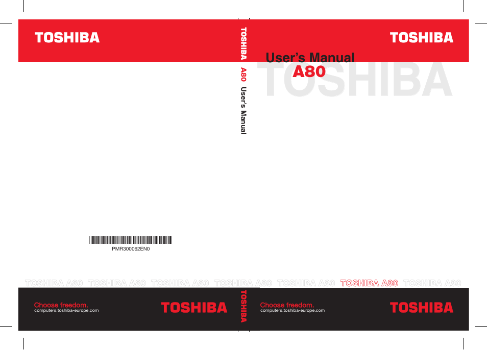 Toshiba Equium A80 User Manual | 176 pages