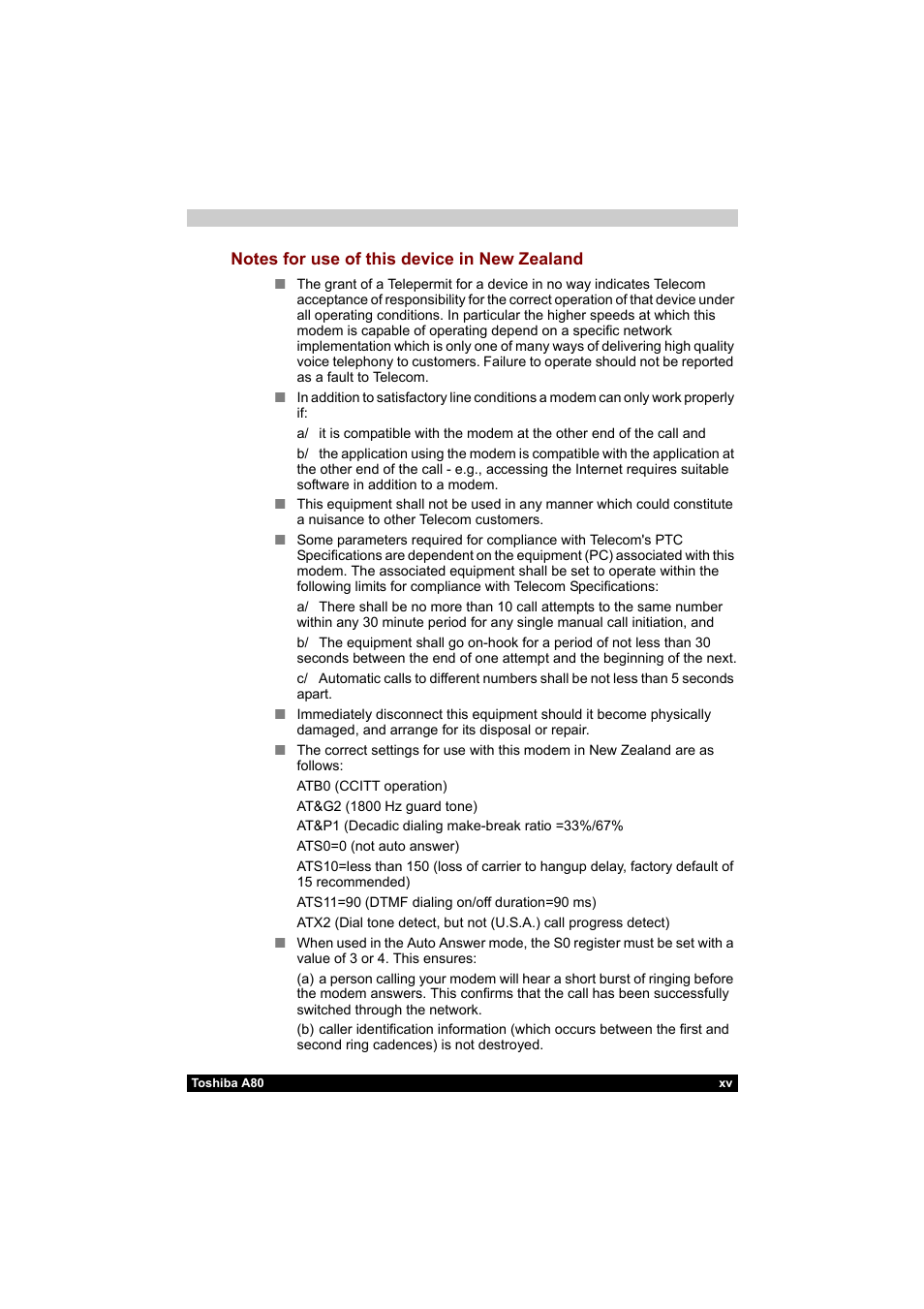 Toshiba Equium A80 User Manual | Page 15 / 176