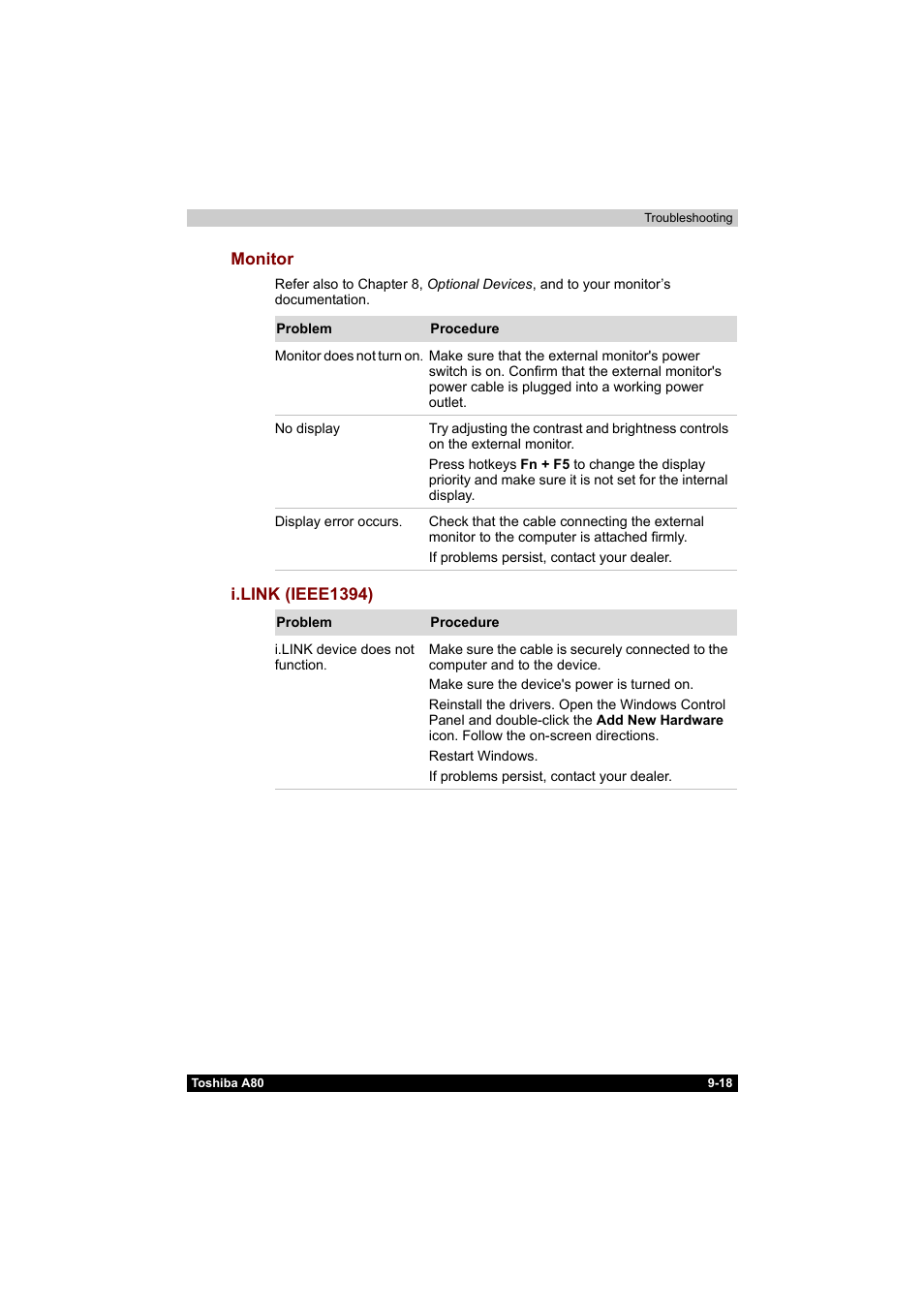 Toshiba Equium A80 User Manual | Page 160 / 176