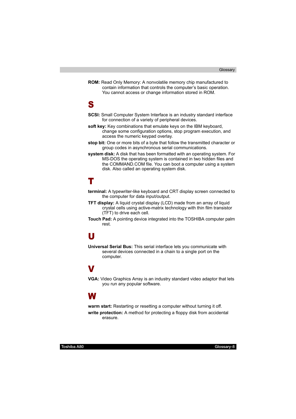 Toshiba Equium A80 User Manual | Page 176 / 176