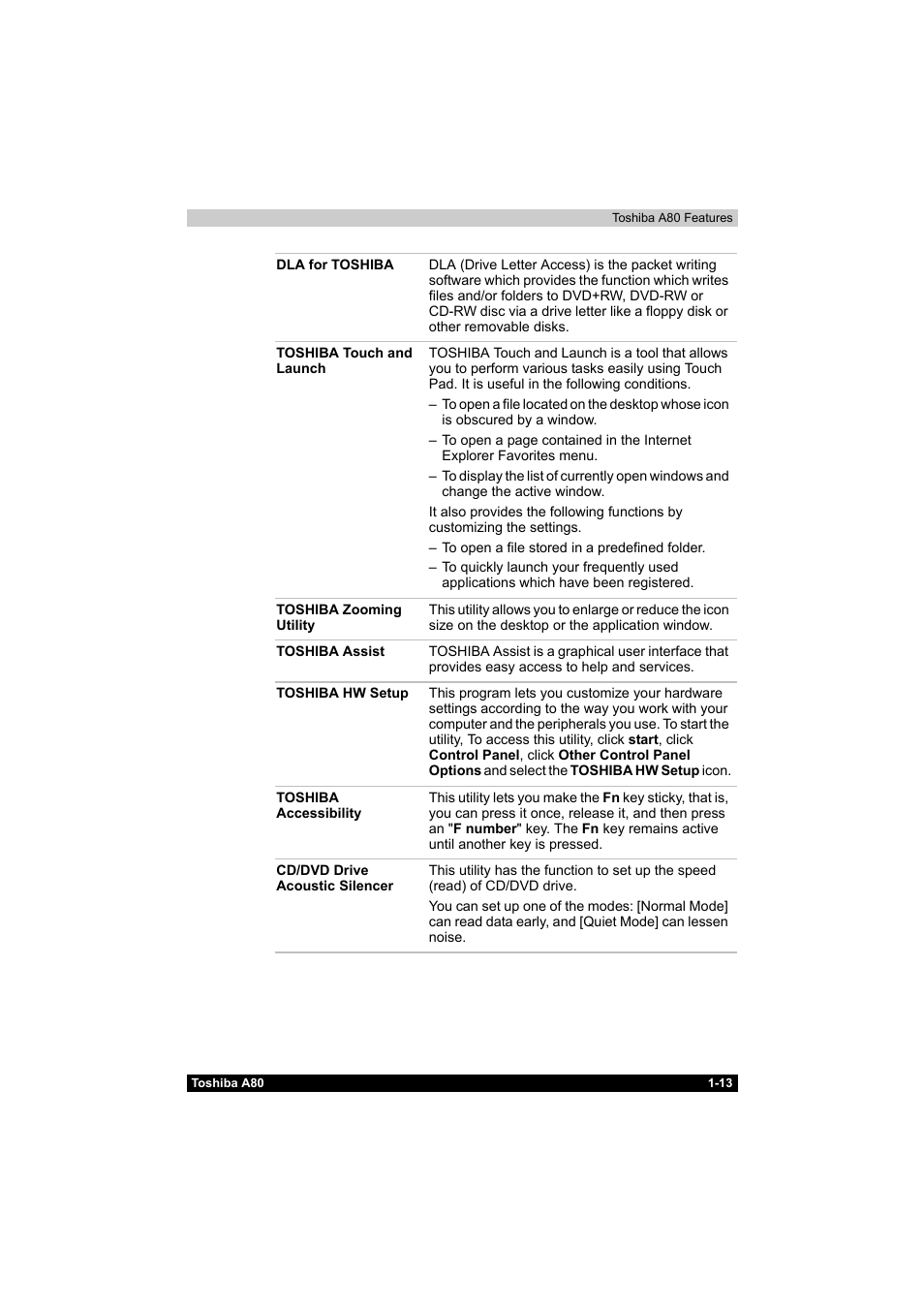 Toshiba Equium A80 User Manual | Page 48 / 176