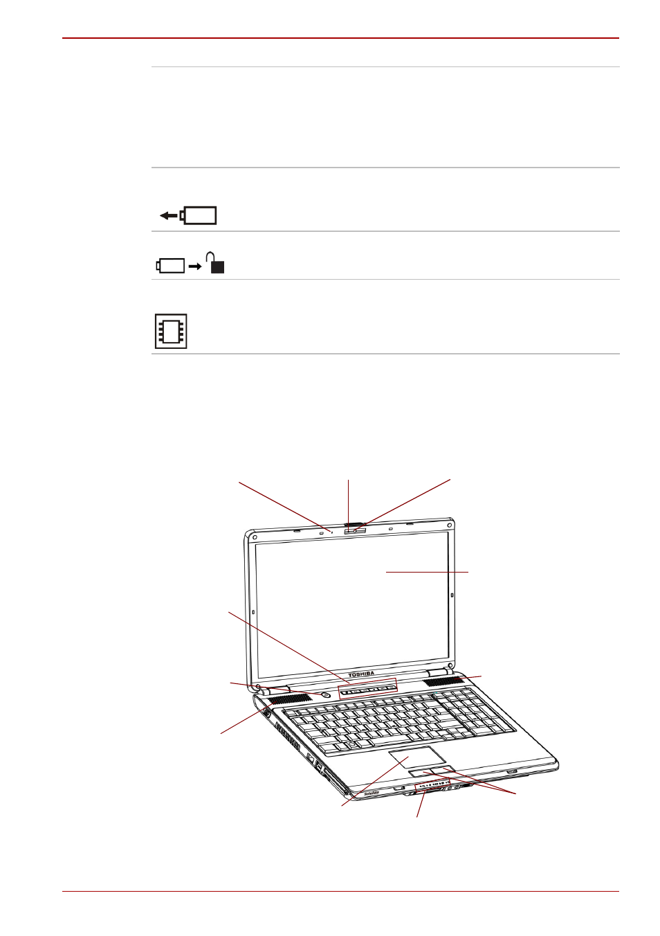 Front with the display open, Front with the display open -6 | Toshiba SATELLITE L300 User Manual | Page 42 / 165