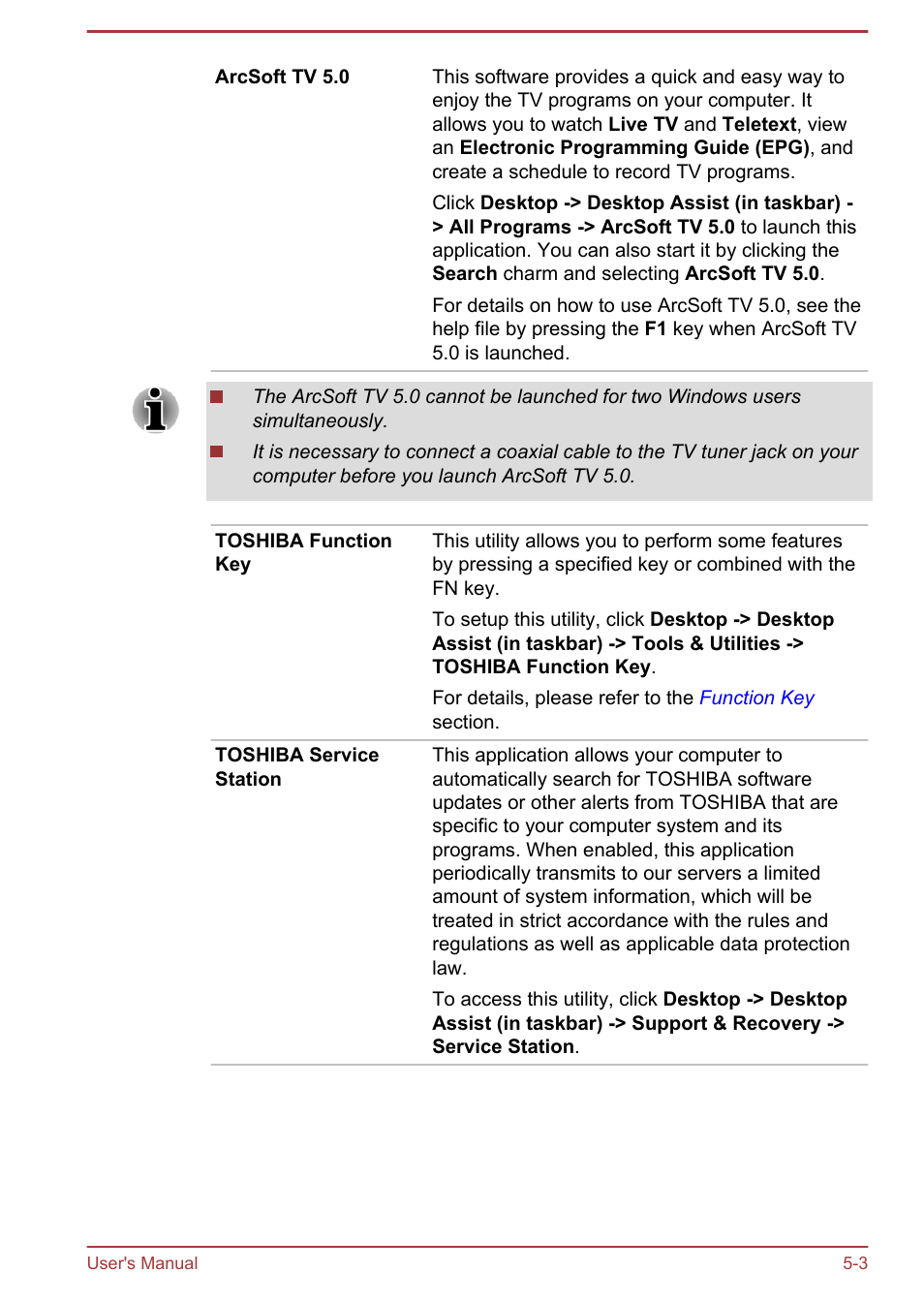 Toshiba LX830-C User Manual | Page 105 / 138