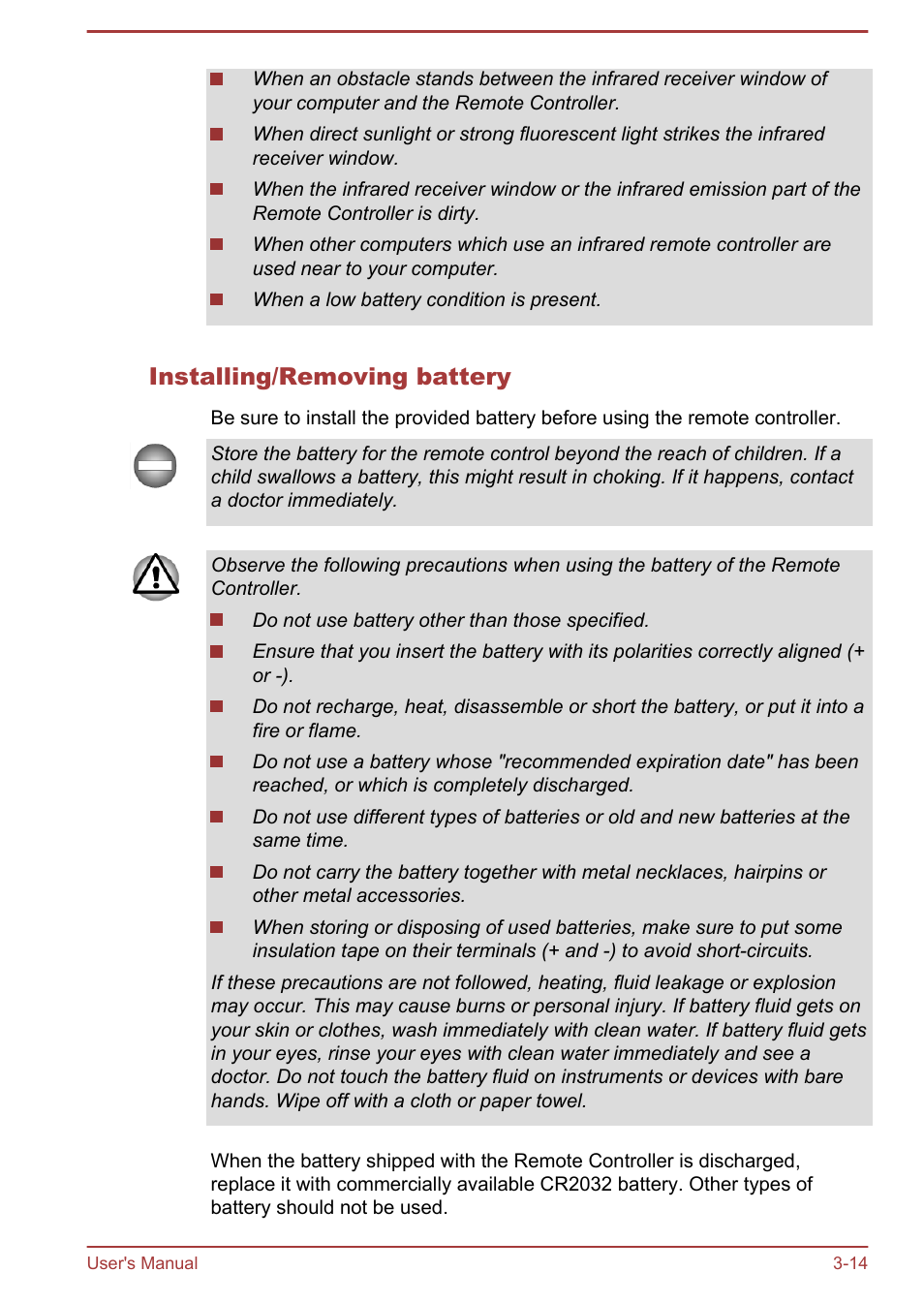 Installing/removing battery | Toshiba LX830-C User Manual | Page 55 / 138