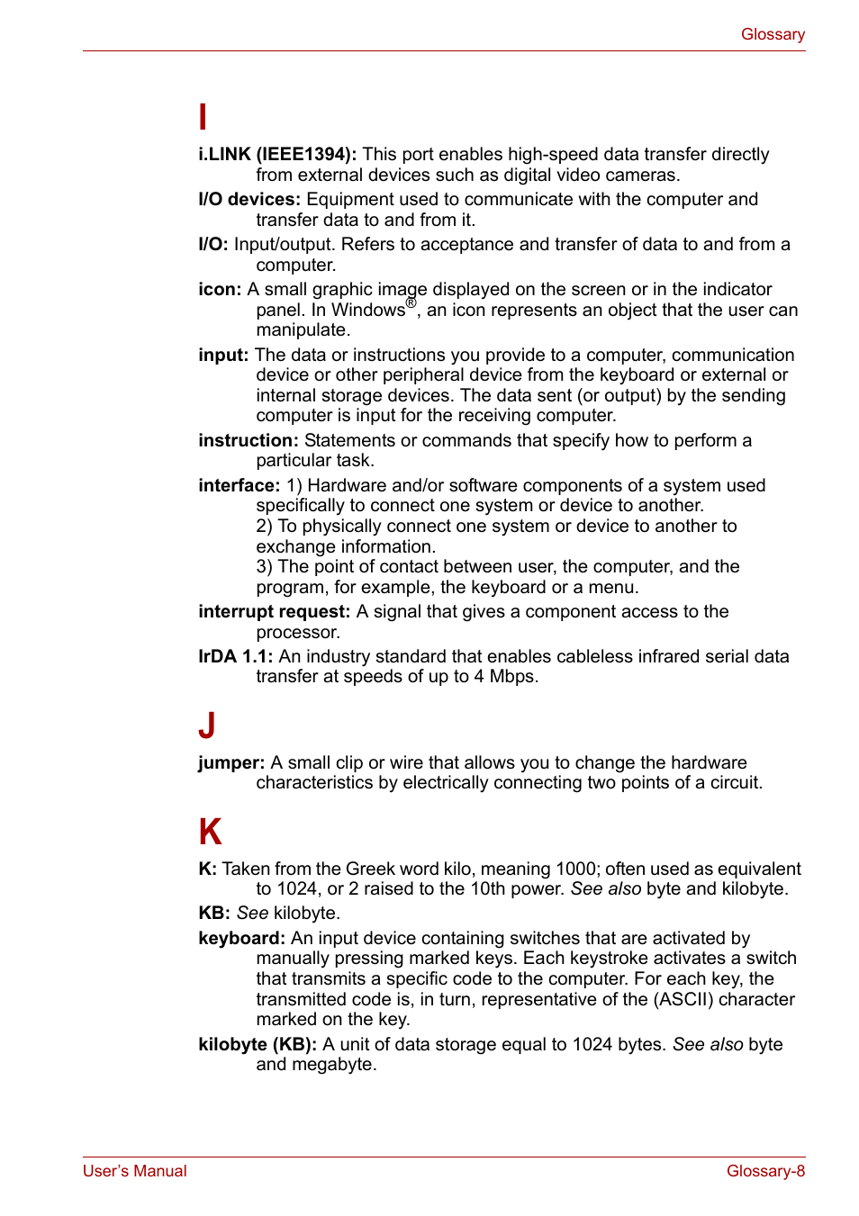 Toshiba Satellite L30 (PSL33) User Manual | Page 155 / 162