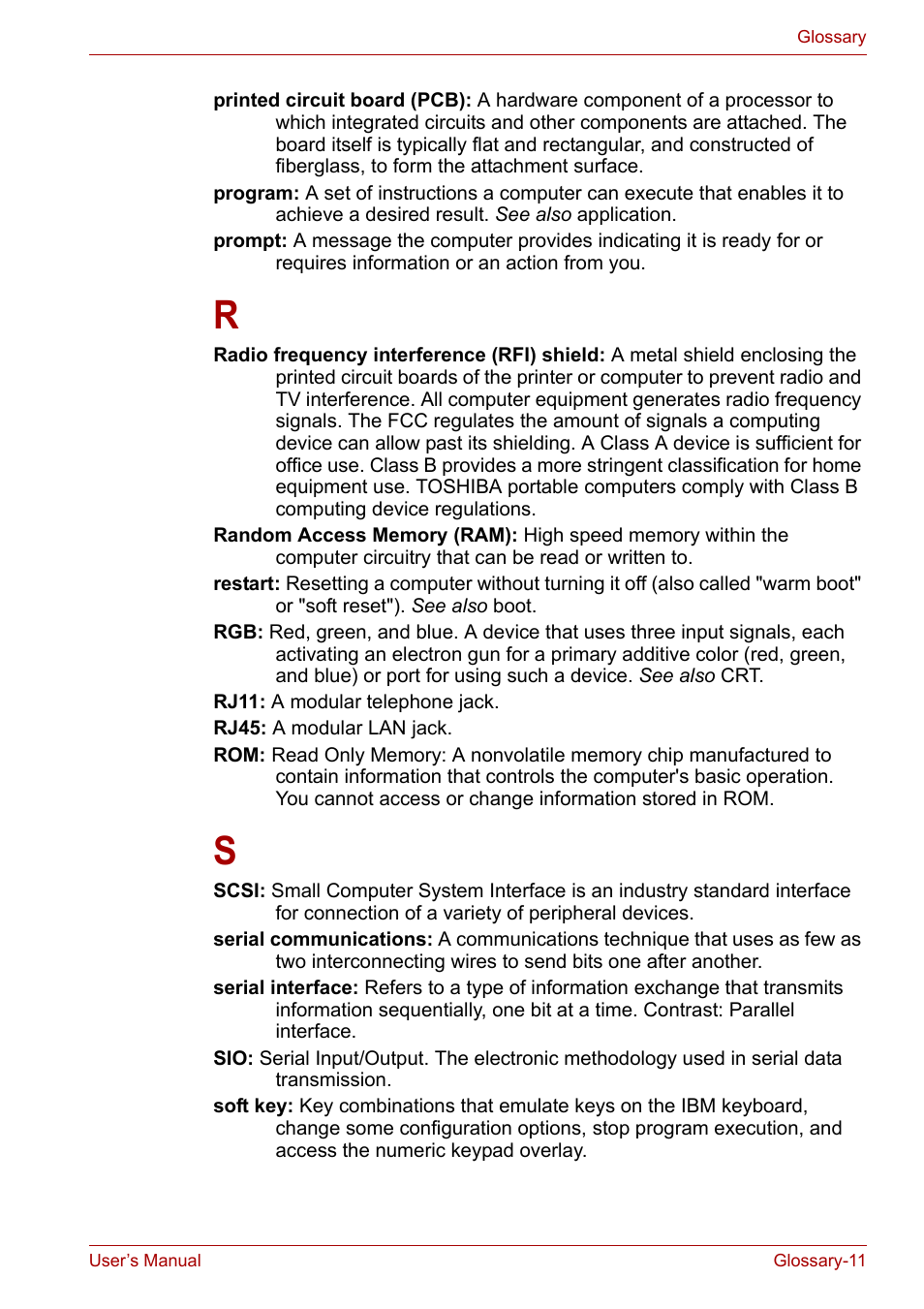 Toshiba Satellite L30 (PSL33) User Manual | Page 158 / 162