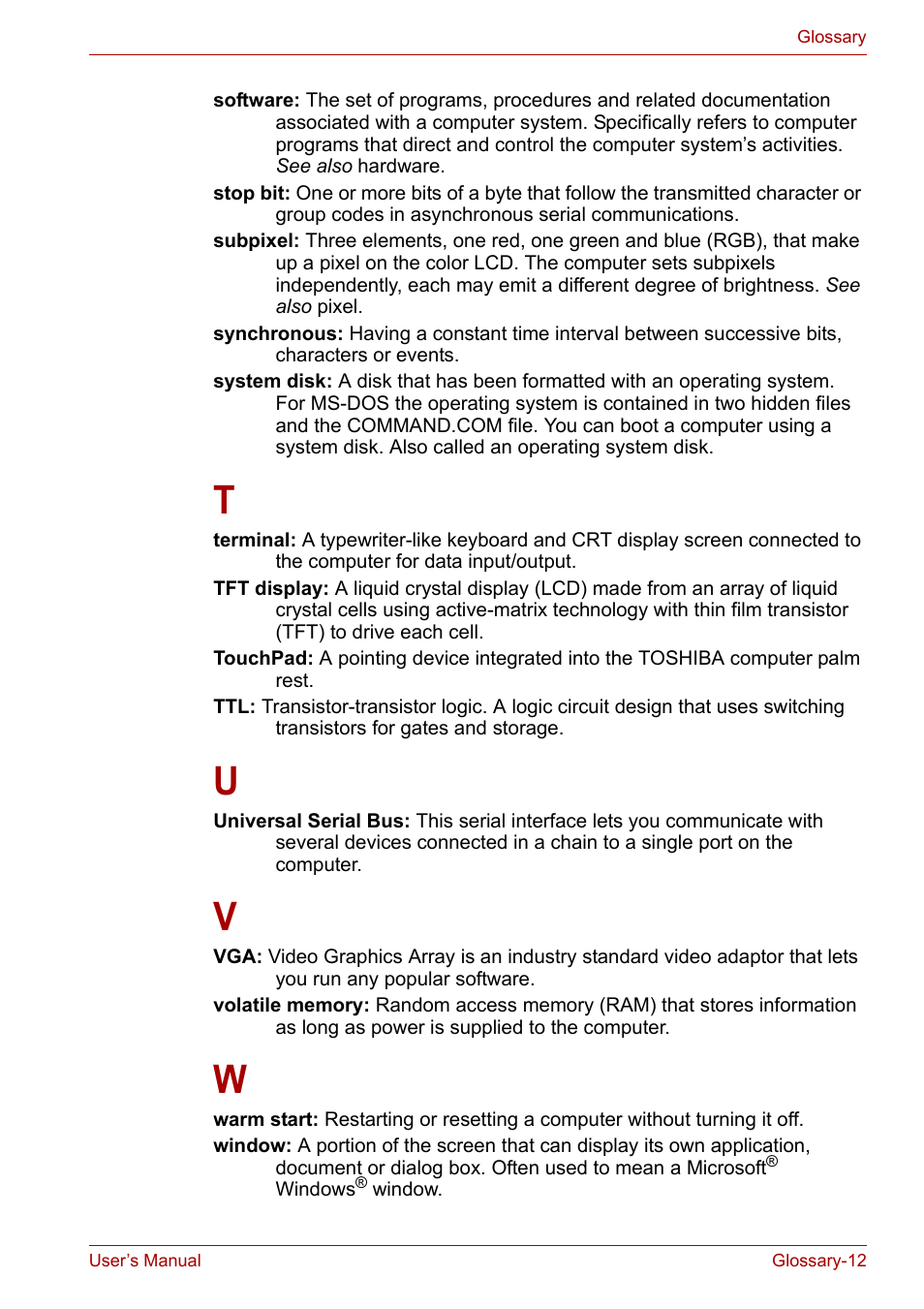 Toshiba Satellite L30 (PSL33) User Manual | Page 159 / 162