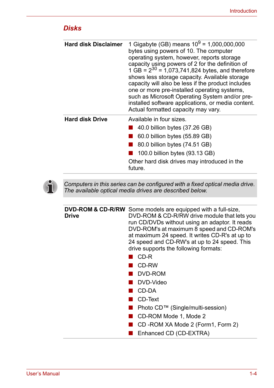 Toshiba Satellite L30 (PSL33) User Manual | Page 28 / 162