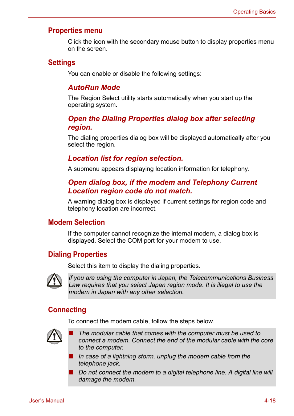 Toshiba Satellite L30 (PSL33) User Manual | Page 74 / 162