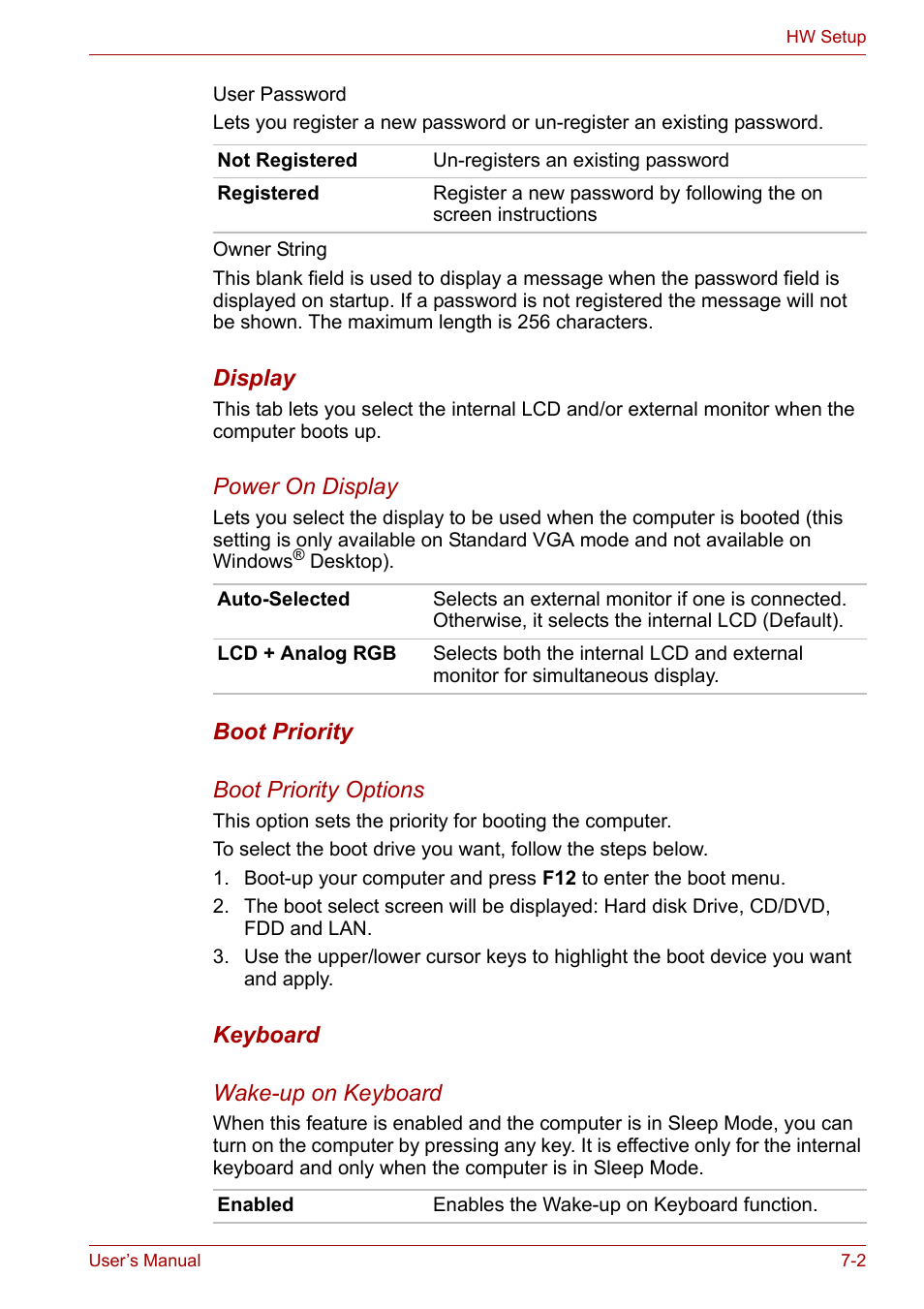 Boot priority | Toshiba Equium P300 User Manual | Page 130 / 199