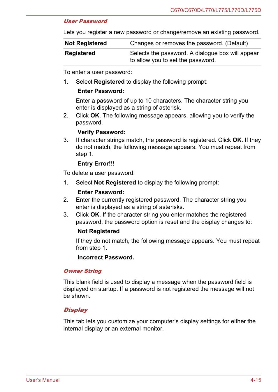 Toshiba Satellite L775D User Manual | Page 105 / 165