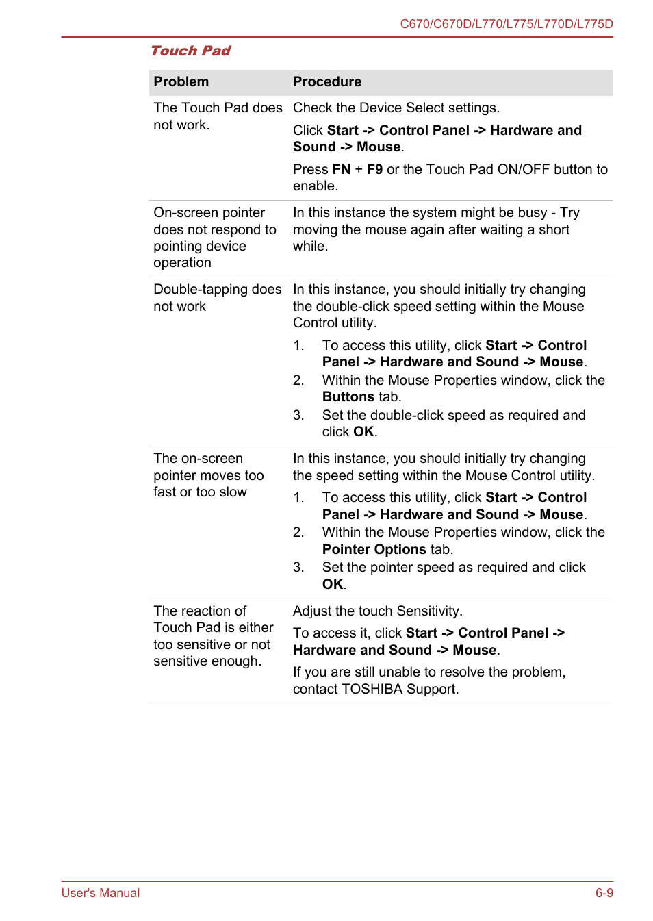 Toshiba Satellite L775D User Manual | Page 134 / 165