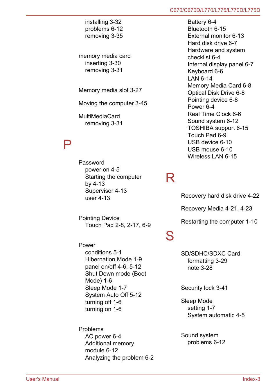 Toshiba Satellite L775D User Manual | Page 164 / 165