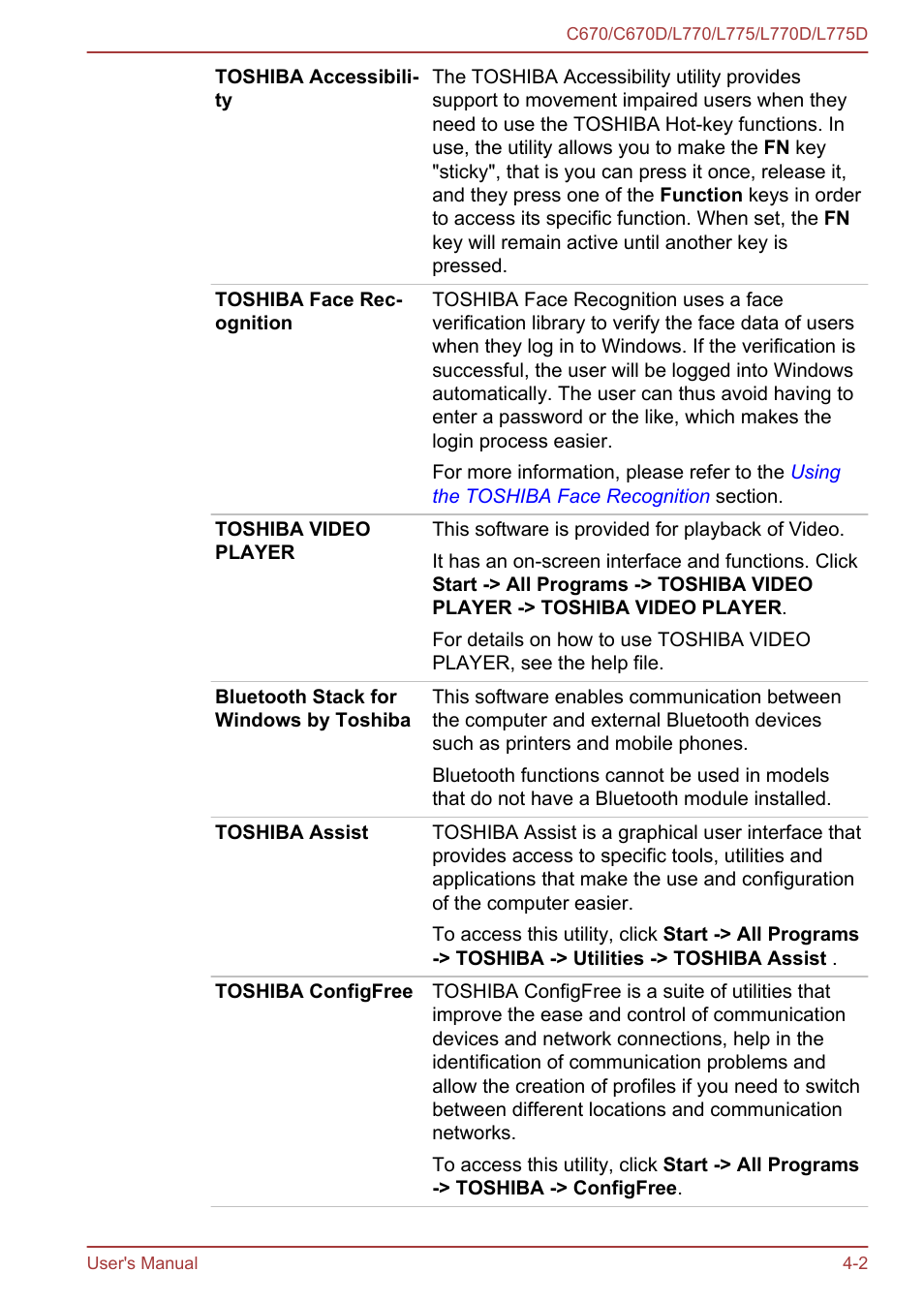 Toshiba Satellite L775D User Manual | Page 92 / 165