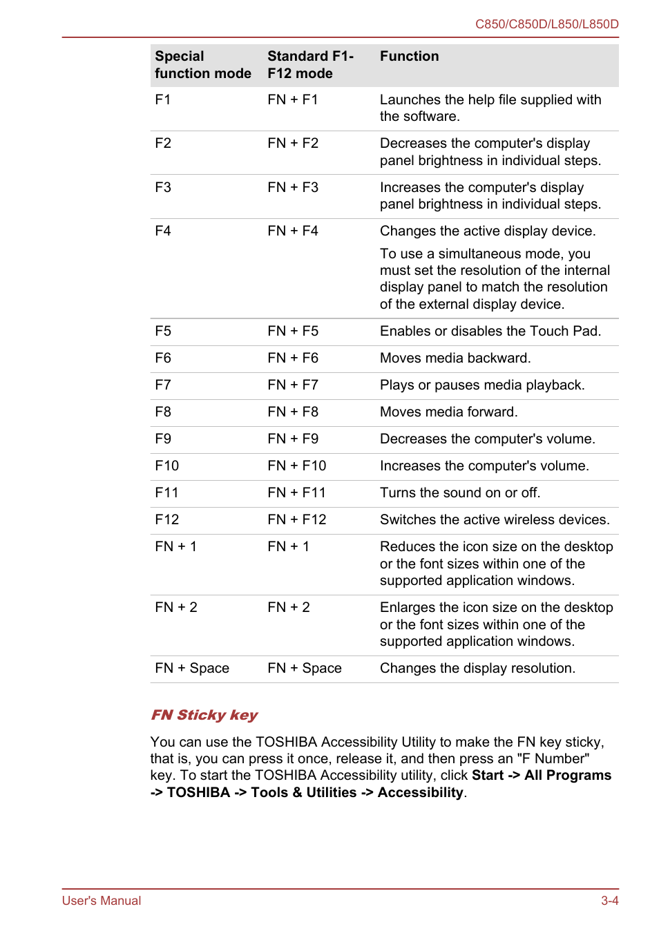 Toshiba Satellite L855 User Manual | Page 41 / 152