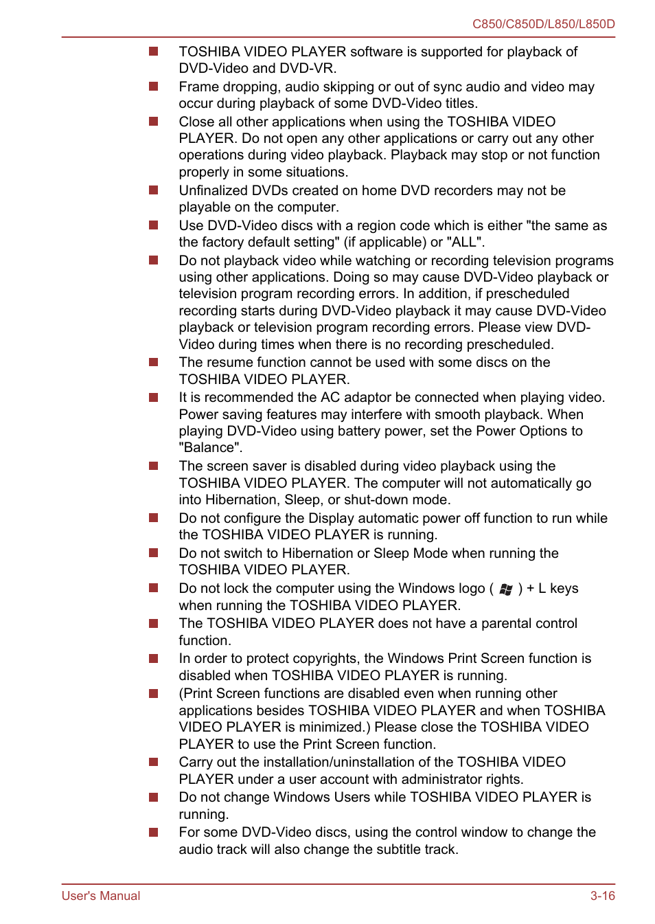 Toshiba Satellite L855 User Manual | Page 53 / 152